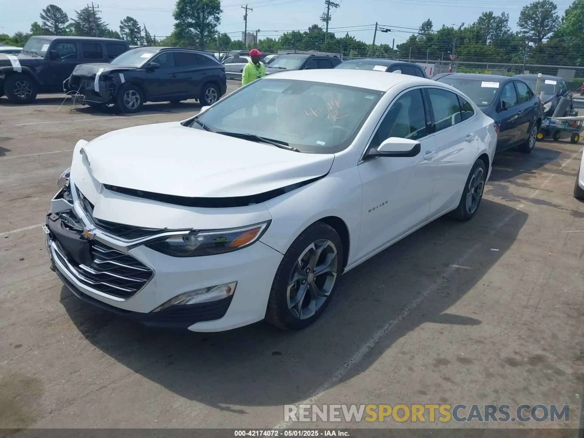 2 Photograph of a damaged car 1G1ZD5ST5RF140452 CHEVROLET MALIBU 2024