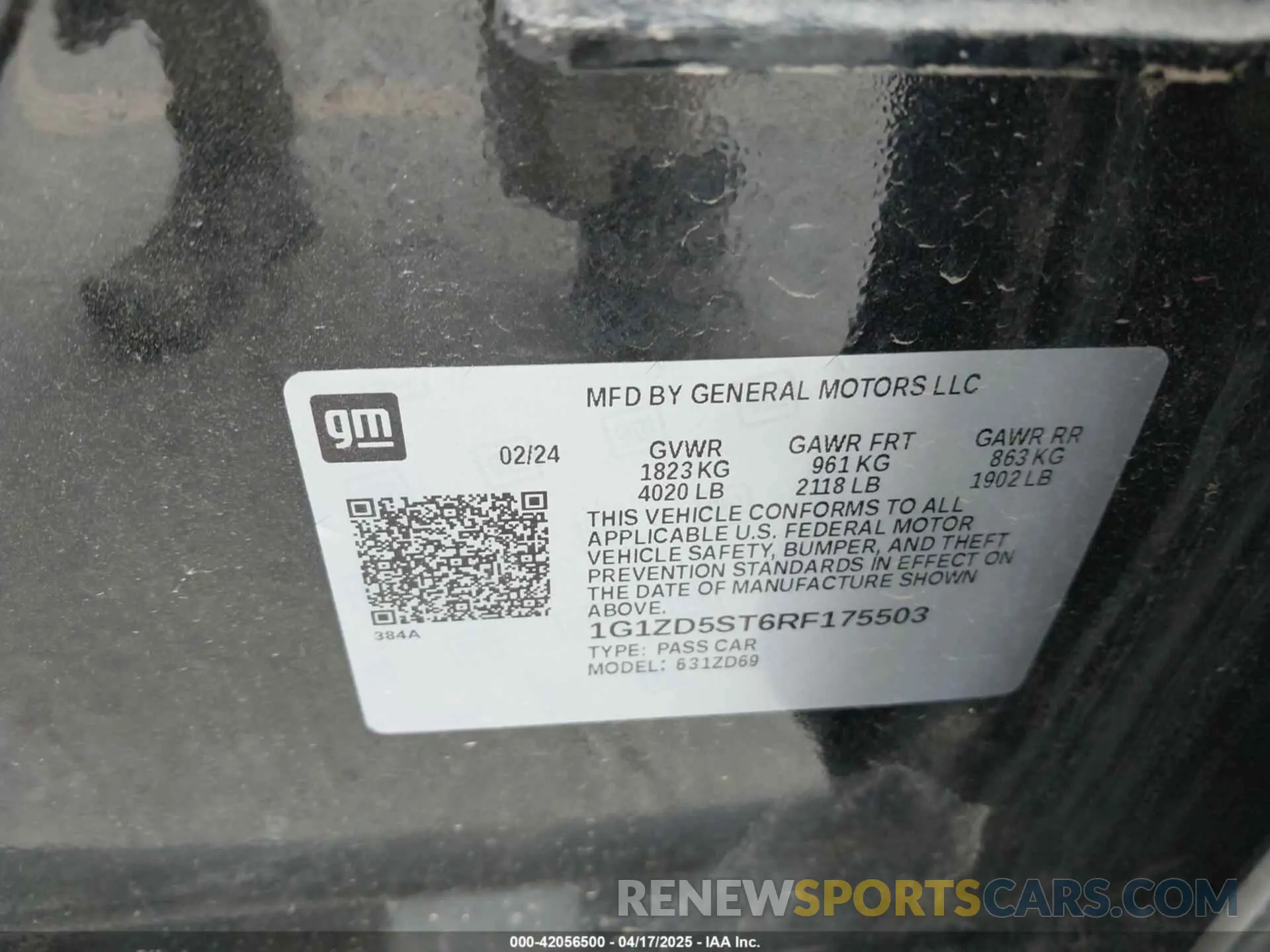9 Photograph of a damaged car 1G1ZD5ST6RF175503 CHEVROLET MALIBU 2024