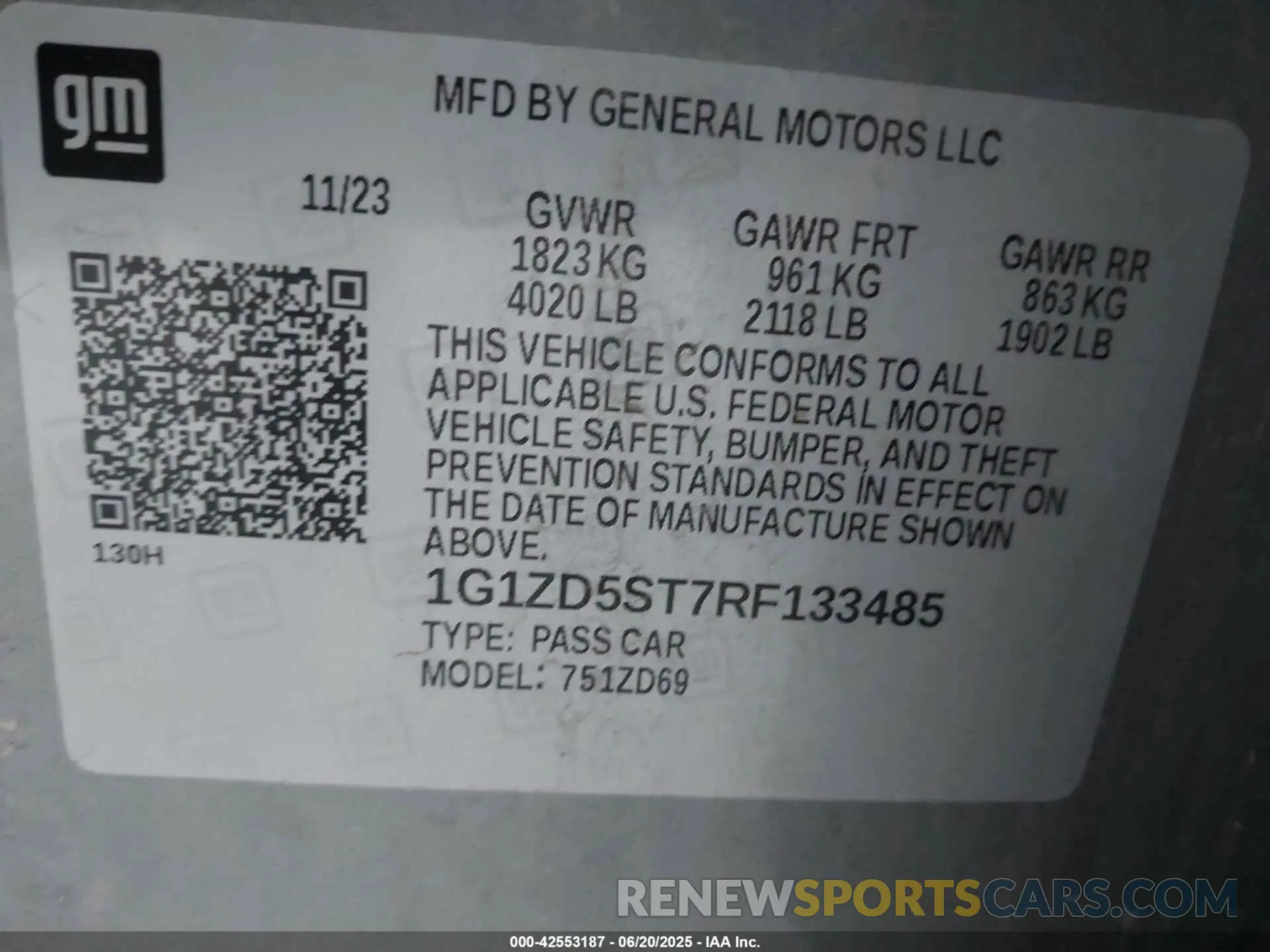9 Photograph of a damaged car 1G1ZD5ST7RF133485 CHEVROLET MALIBU 2024