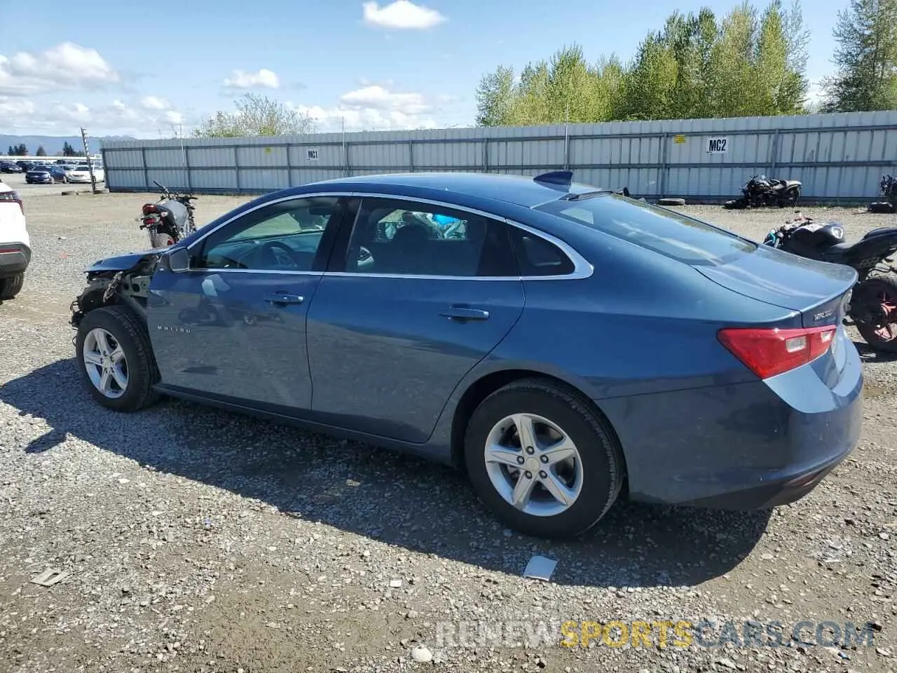 2 Photograph of a damaged car 1G1ZD5ST8RF184624 CHEVROLET MALIBU 2024