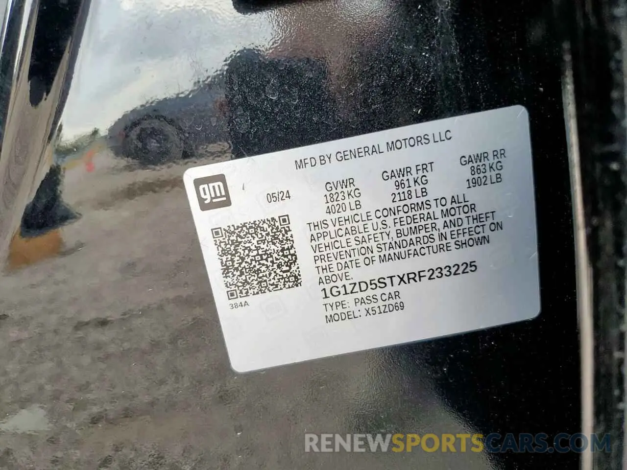 12 Photograph of a damaged car 1G1ZD5STXRF233225 CHEVROLET MALIBU 2024