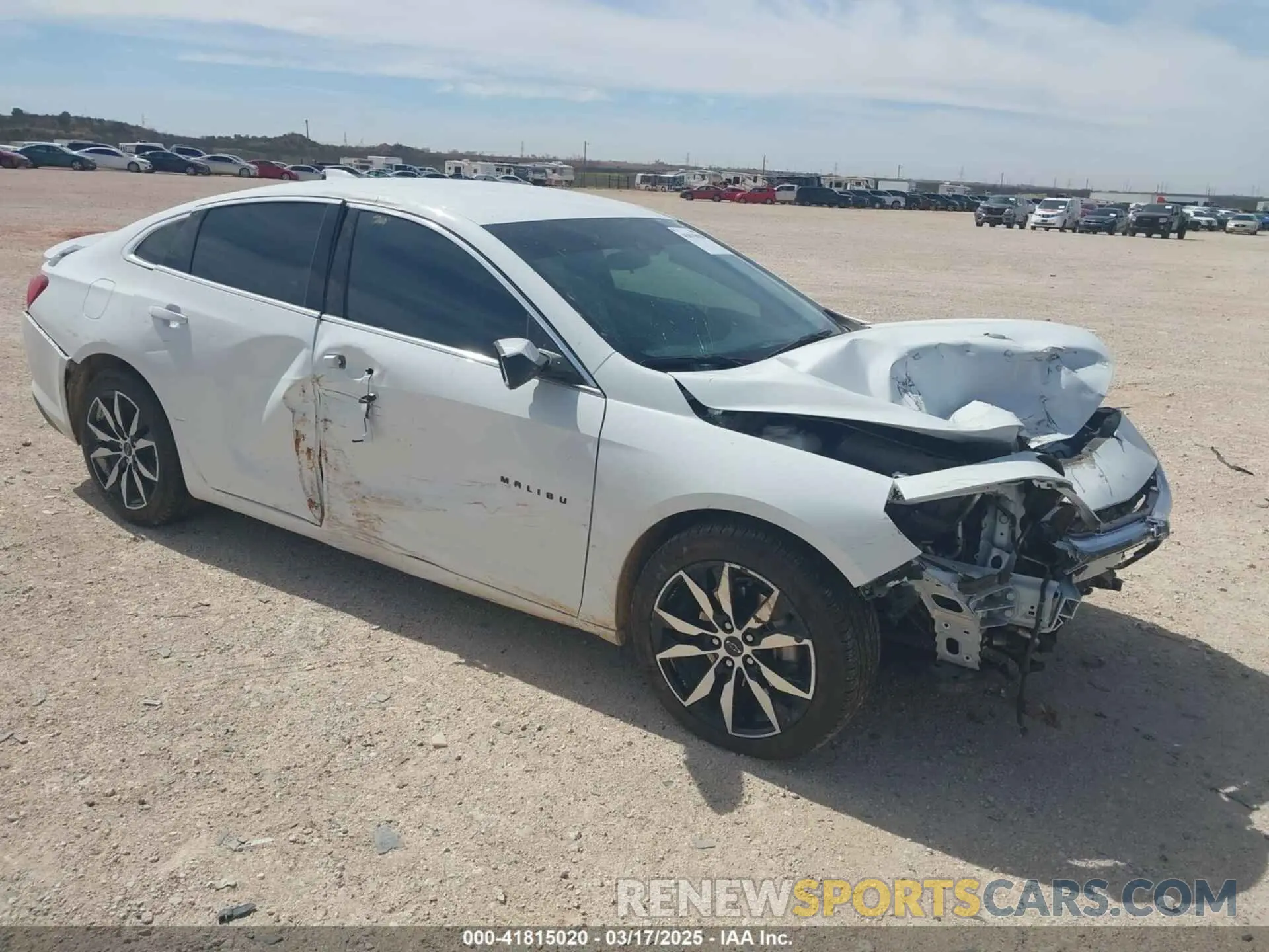 1 Photograph of a damaged car 1G1ZG5ST7RF203655 CHEVROLET MALIBU 2024