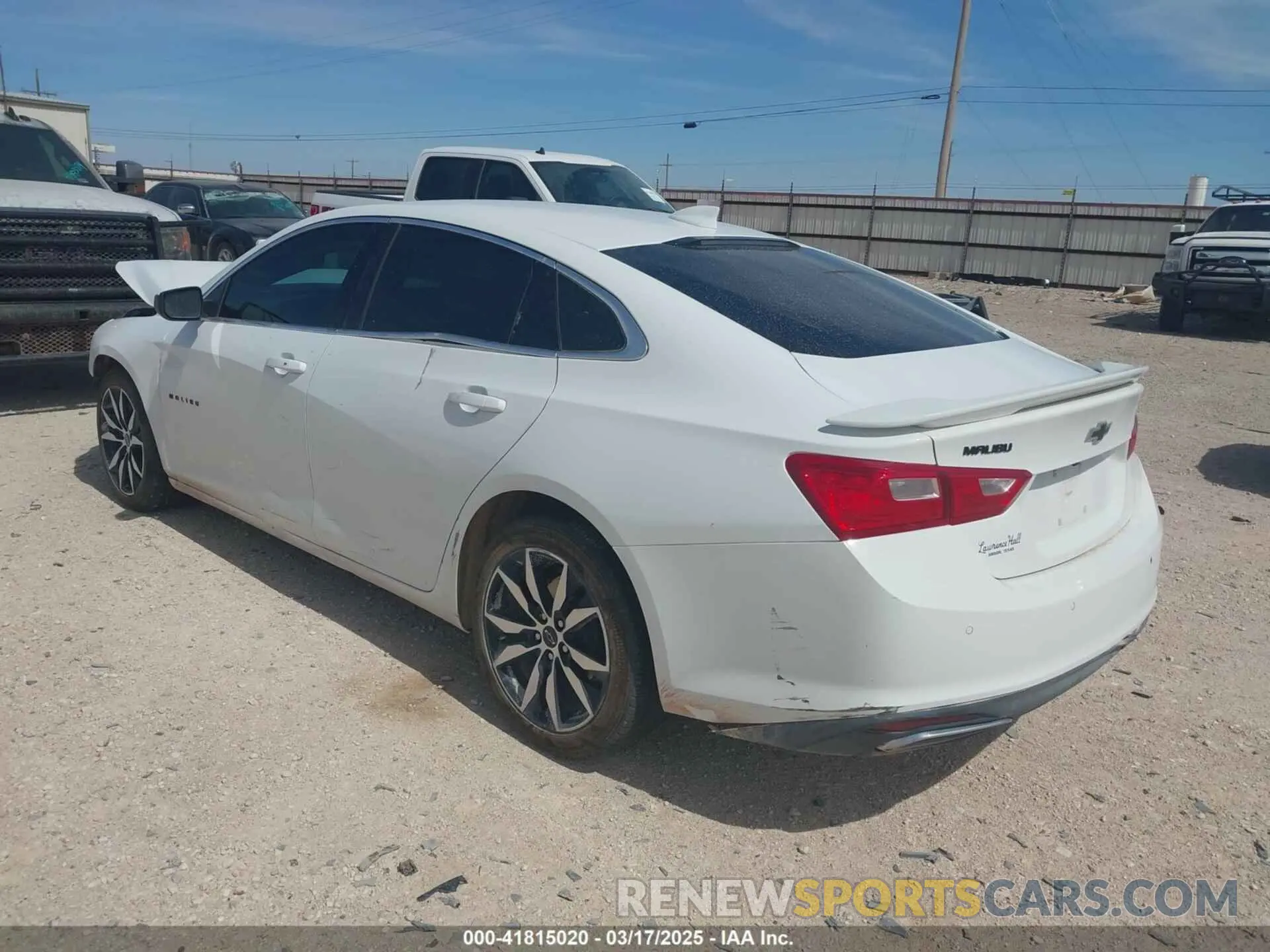 3 Photograph of a damaged car 1G1ZG5ST7RF203655 CHEVROLET MALIBU 2024