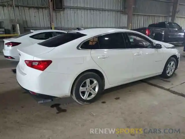 3 Photograph of a damaged car 1G1ZB5ST7SF100868 CHEVROLET MALIBU 2025