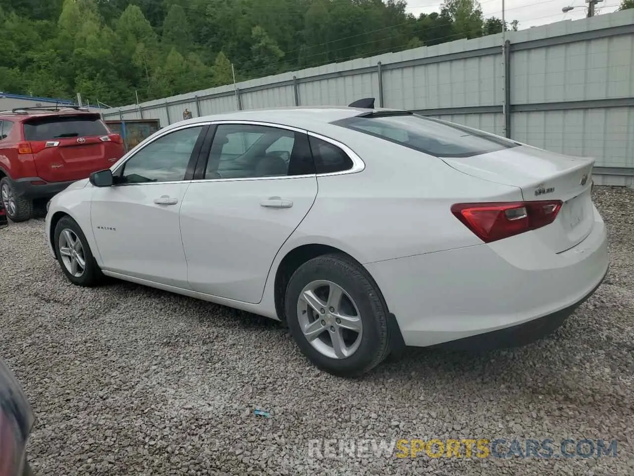 2 Photograph of a damaged car 1G1ZC5STXSF110565 CHEVROLET MALIBU 2025