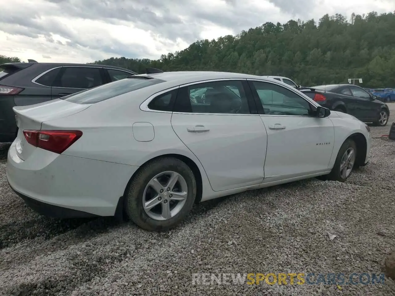 3 Photograph of a damaged car 1G1ZC5STXSF110565 CHEVROLET MALIBU 2025