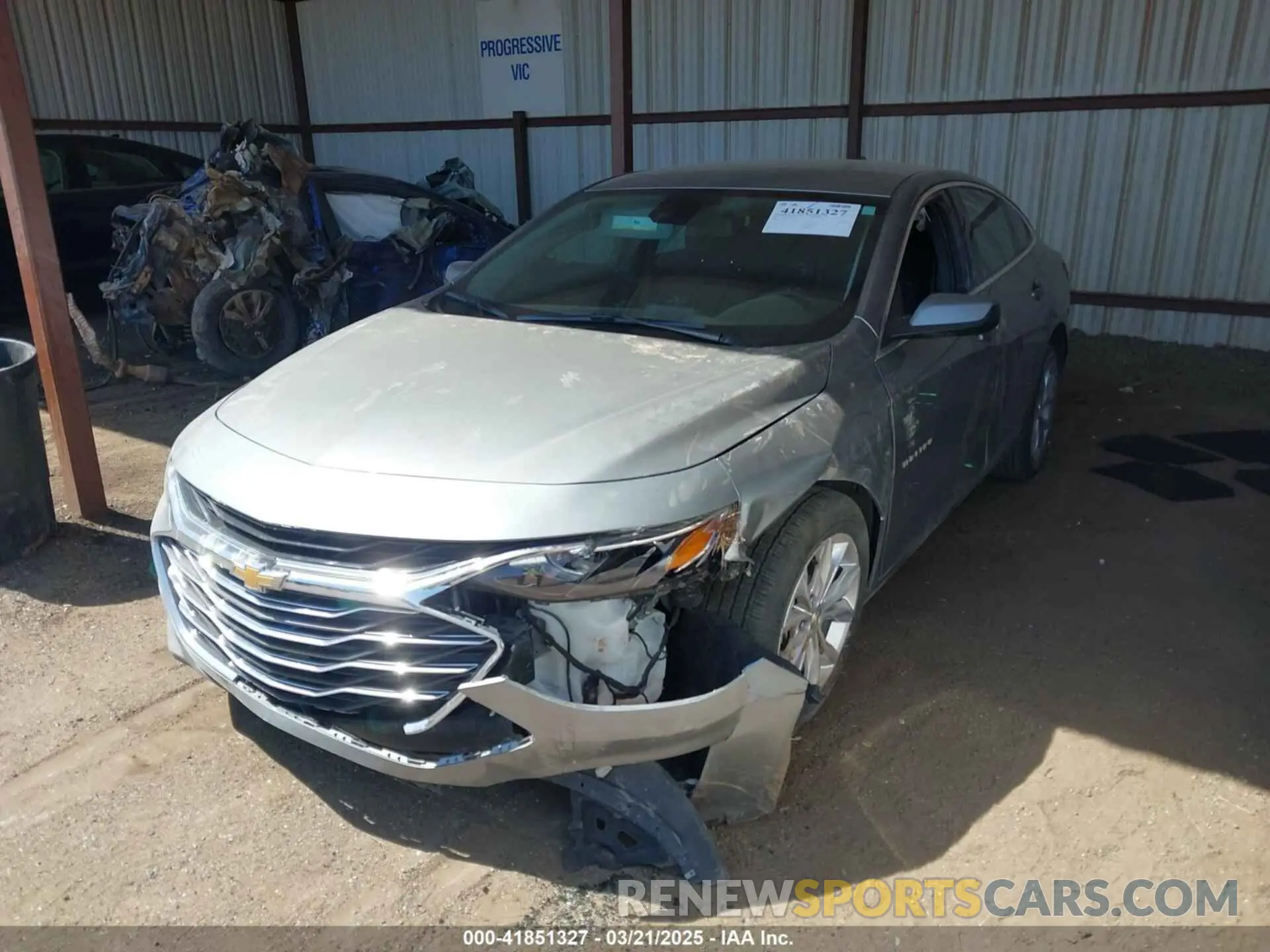 2 Photograph of a damaged car 1G1ZD5ST0SF125427 CHEVROLET MALIBU 2025