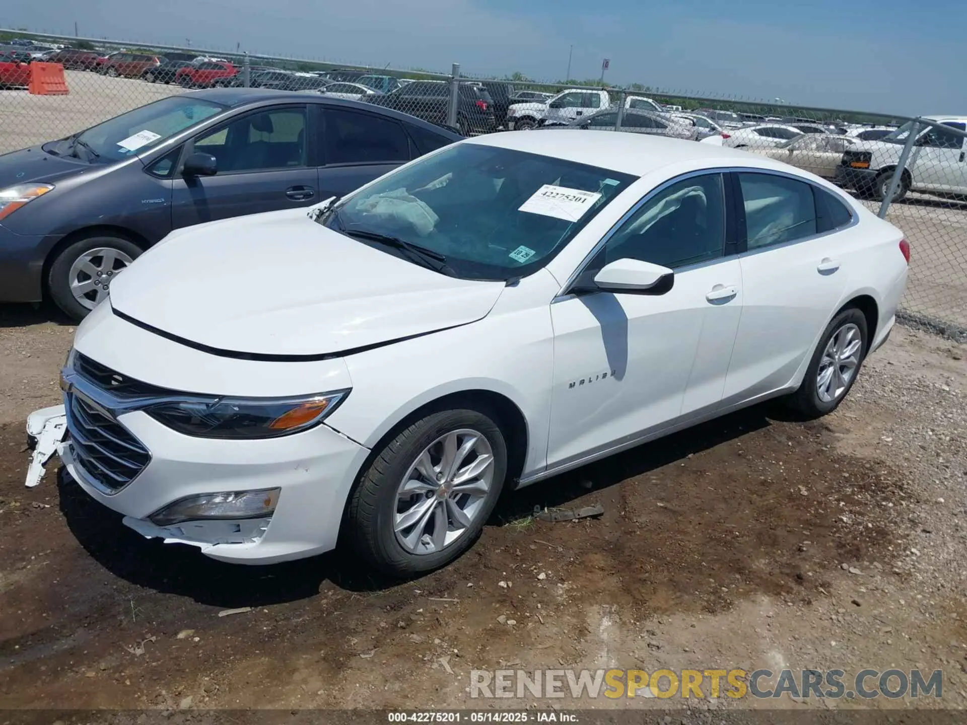 2 Photograph of a damaged car 1G1ZD5ST0SF127128 CHEVROLET MALIBU 2025