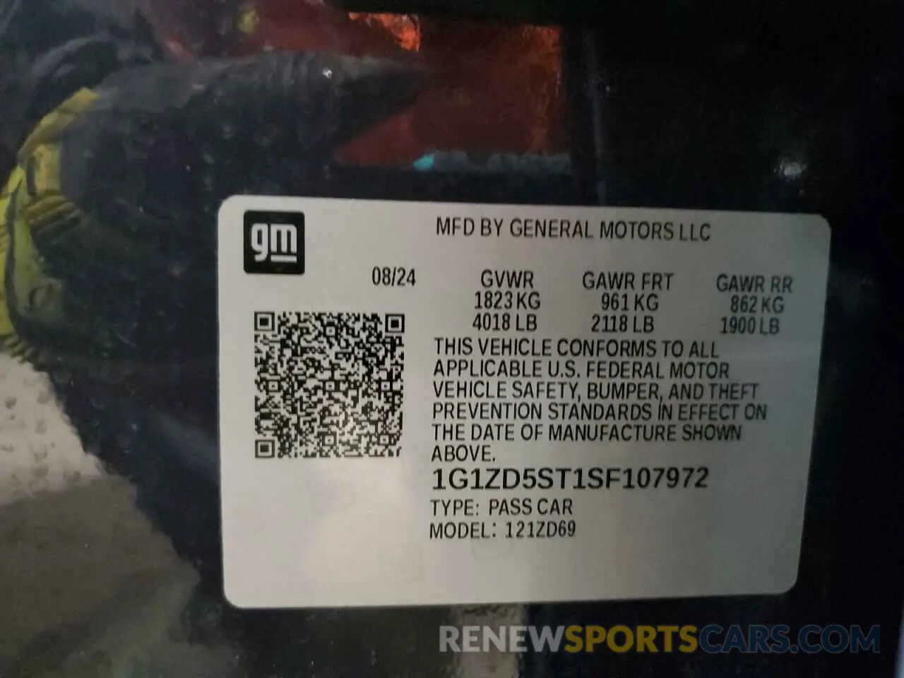 12 Photograph of a damaged car 1G1ZD5ST1SF107972 CHEVROLET MALIBU 2025