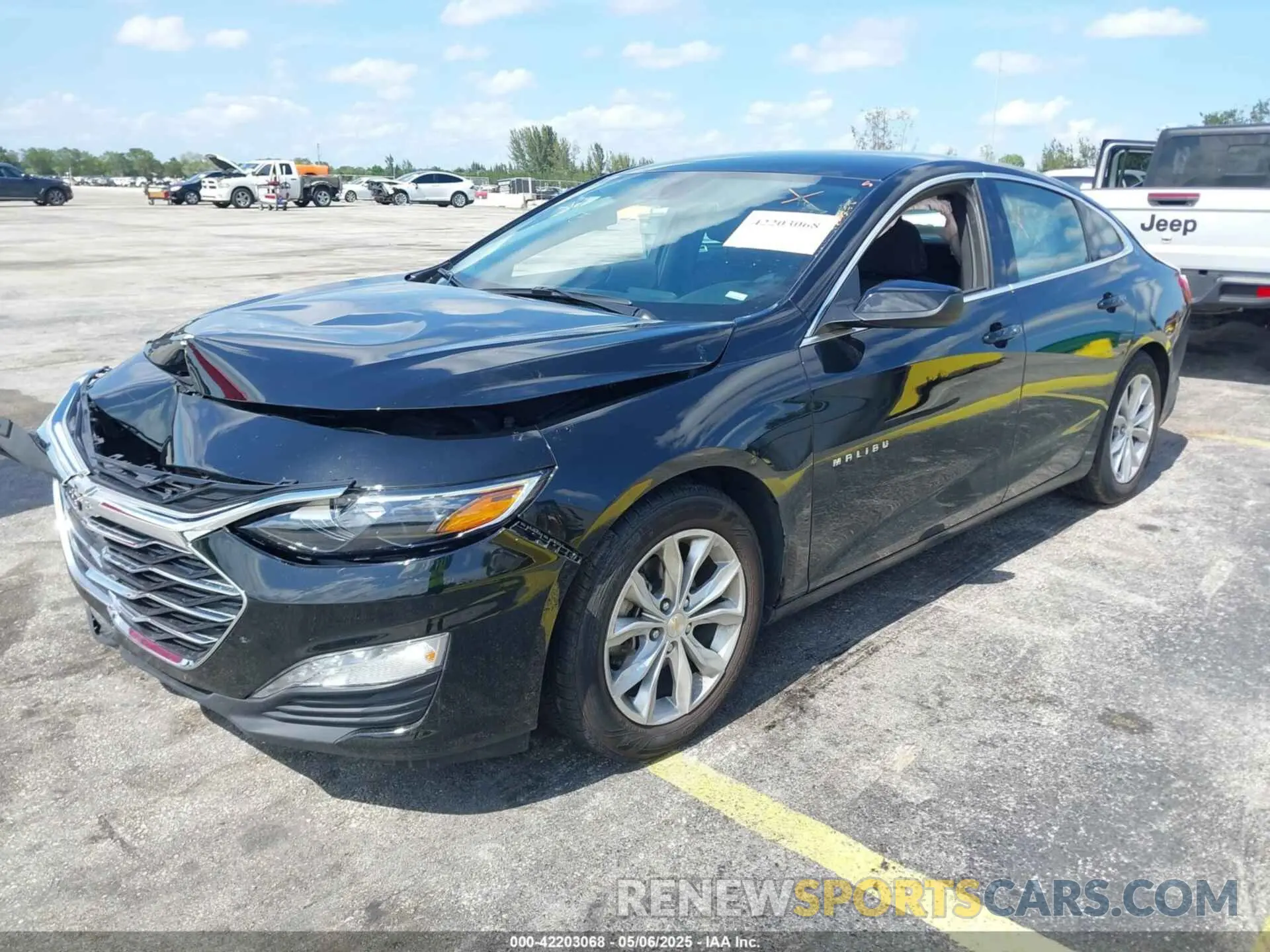 2 Photograph of a damaged car 1G1ZD5ST1SF118891 CHEVROLET MALIBU 2025