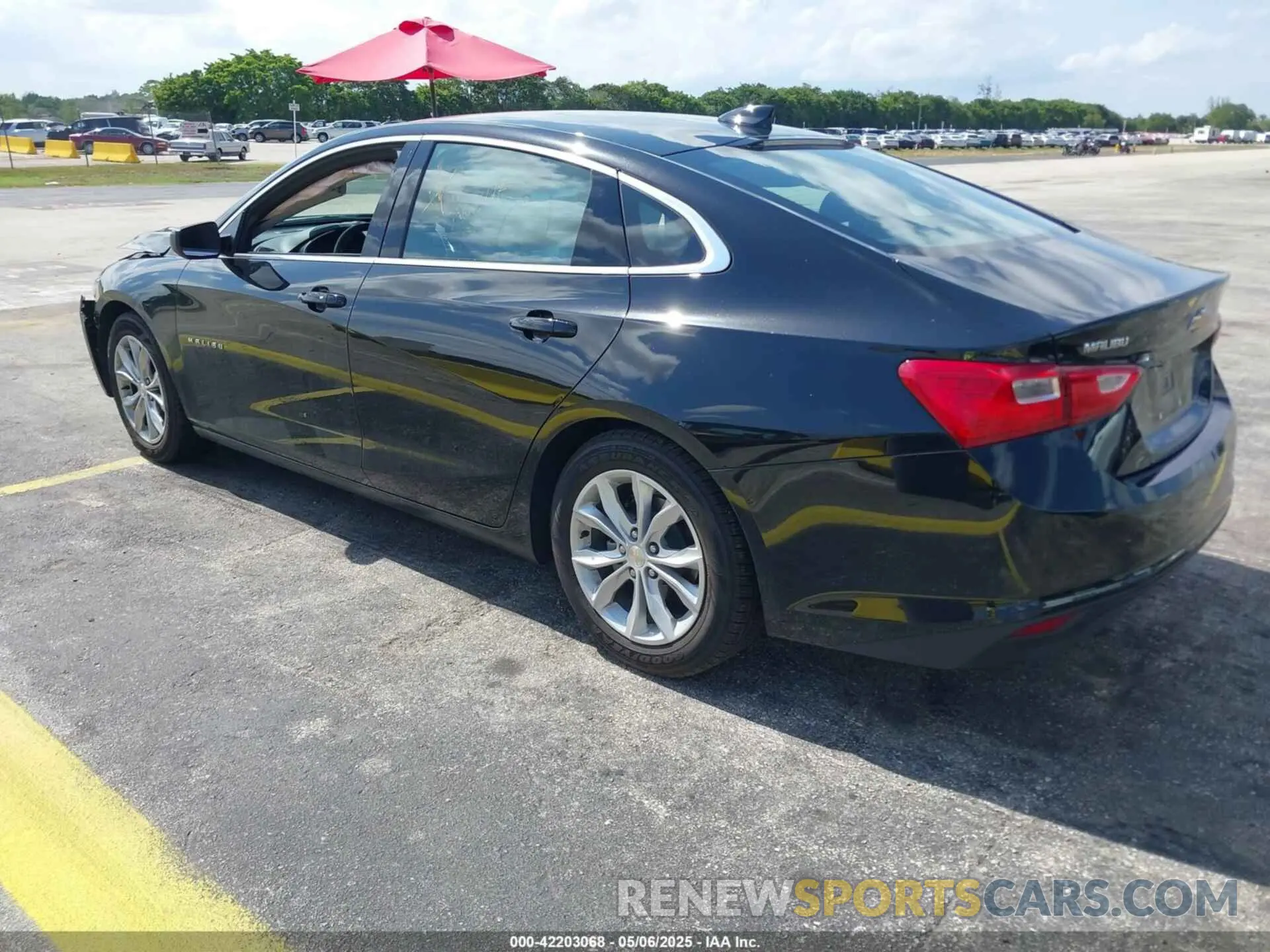 3 Photograph of a damaged car 1G1ZD5ST1SF118891 CHEVROLET MALIBU 2025