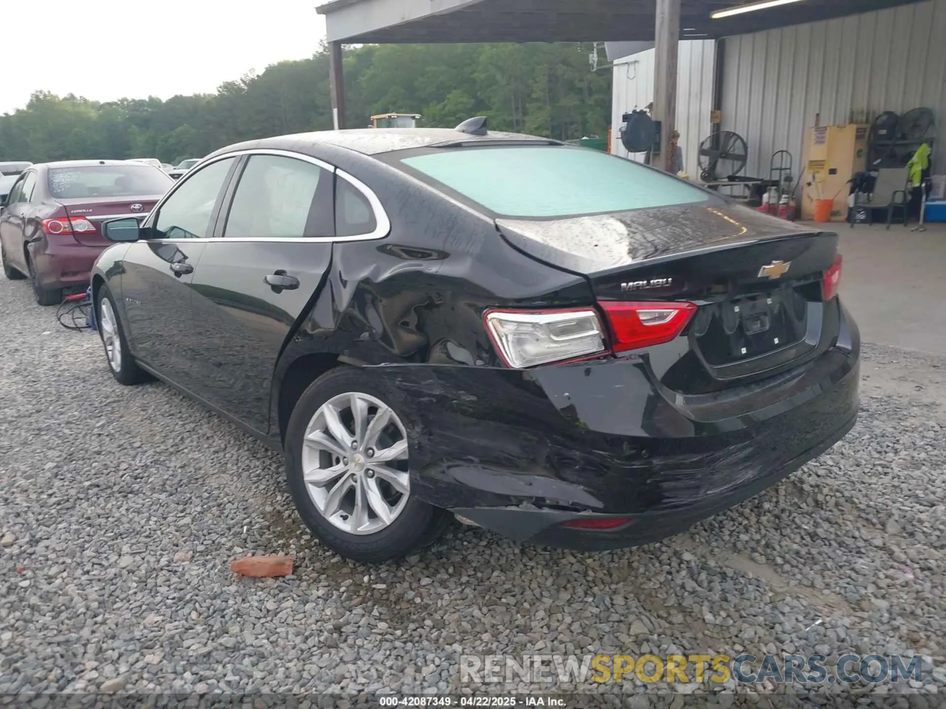 3 Photograph of a damaged car 1G1ZD5ST1SF125162 CHEVROLET MALIBU 2025