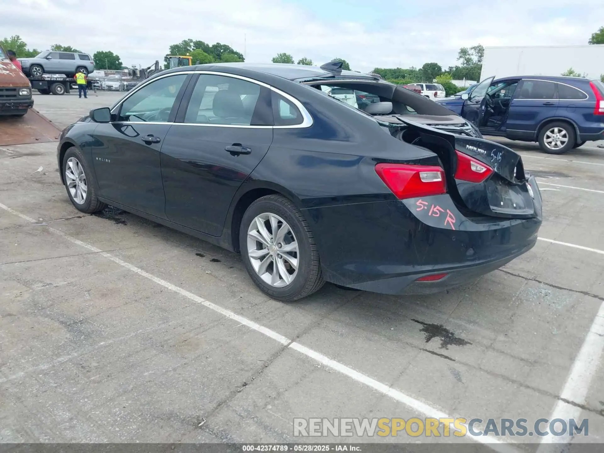 3 Photograph of a damaged car 1G1ZD5ST2SF138552 CHEVROLET MALIBU 2025