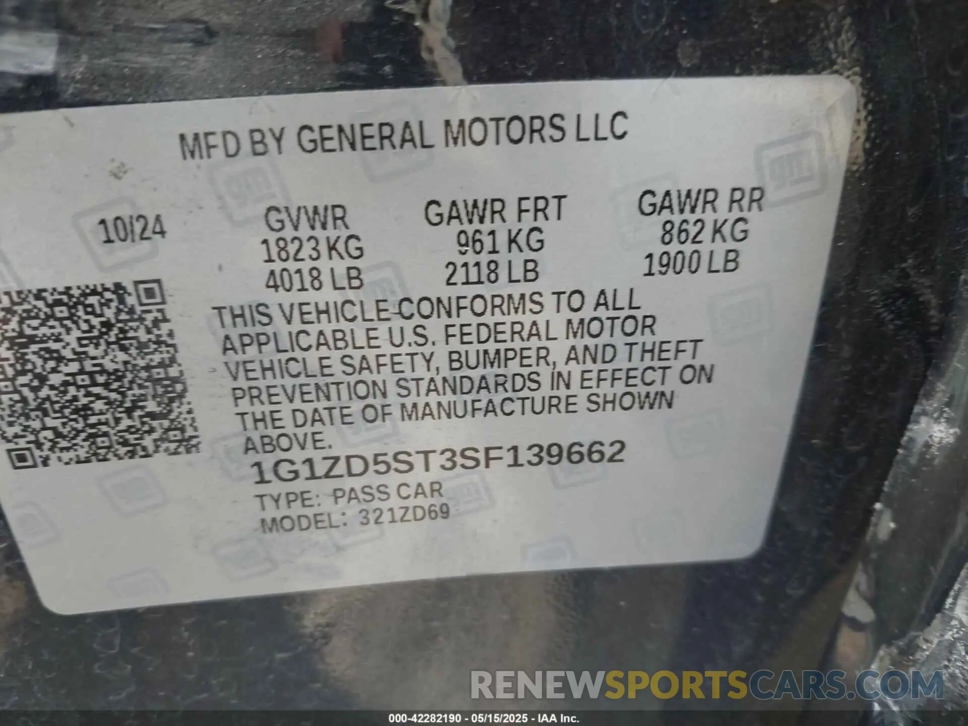 9 Photograph of a damaged car 1G1ZD5ST3SF139662 CHEVROLET MALIBU 2025