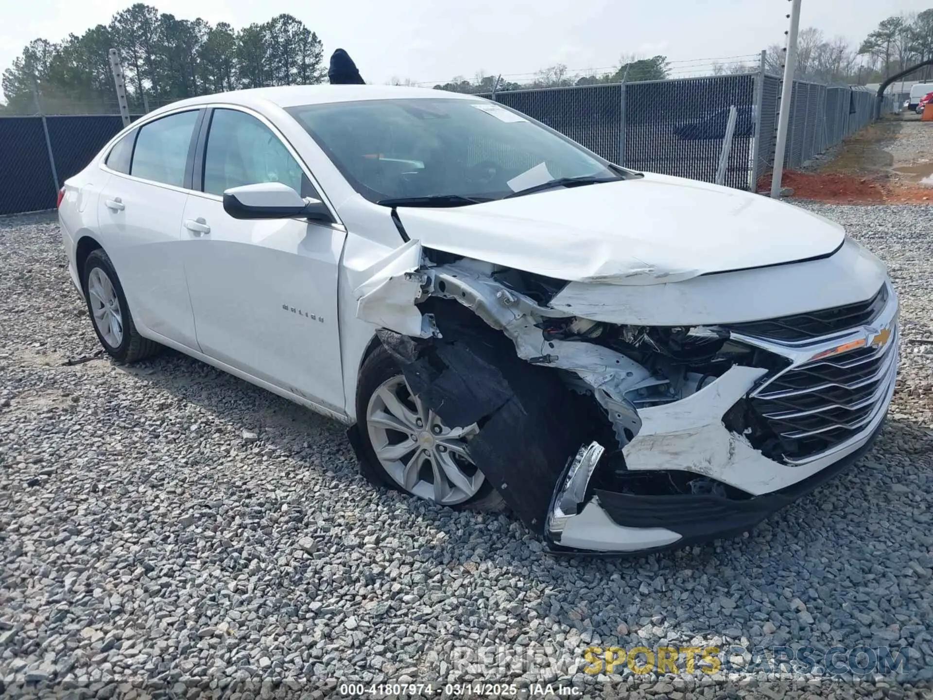 1 Photograph of a damaged car 1G1ZD5ST4SF142960 CHEVROLET MALIBU 2025