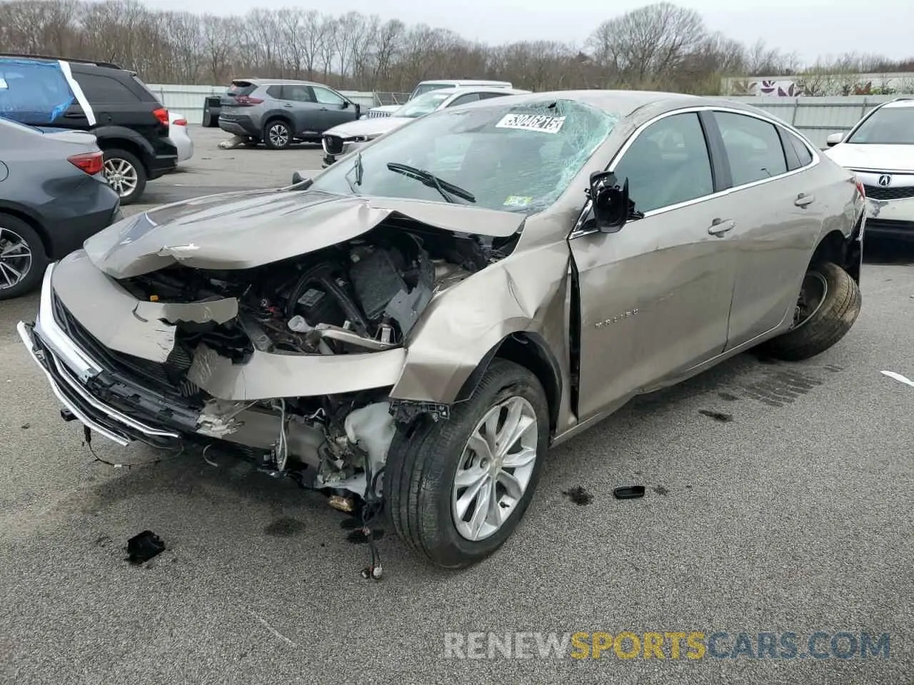 1 Photograph of a damaged car 1G1ZD5ST4SF152260 CHEVROLET MALIBU 2025