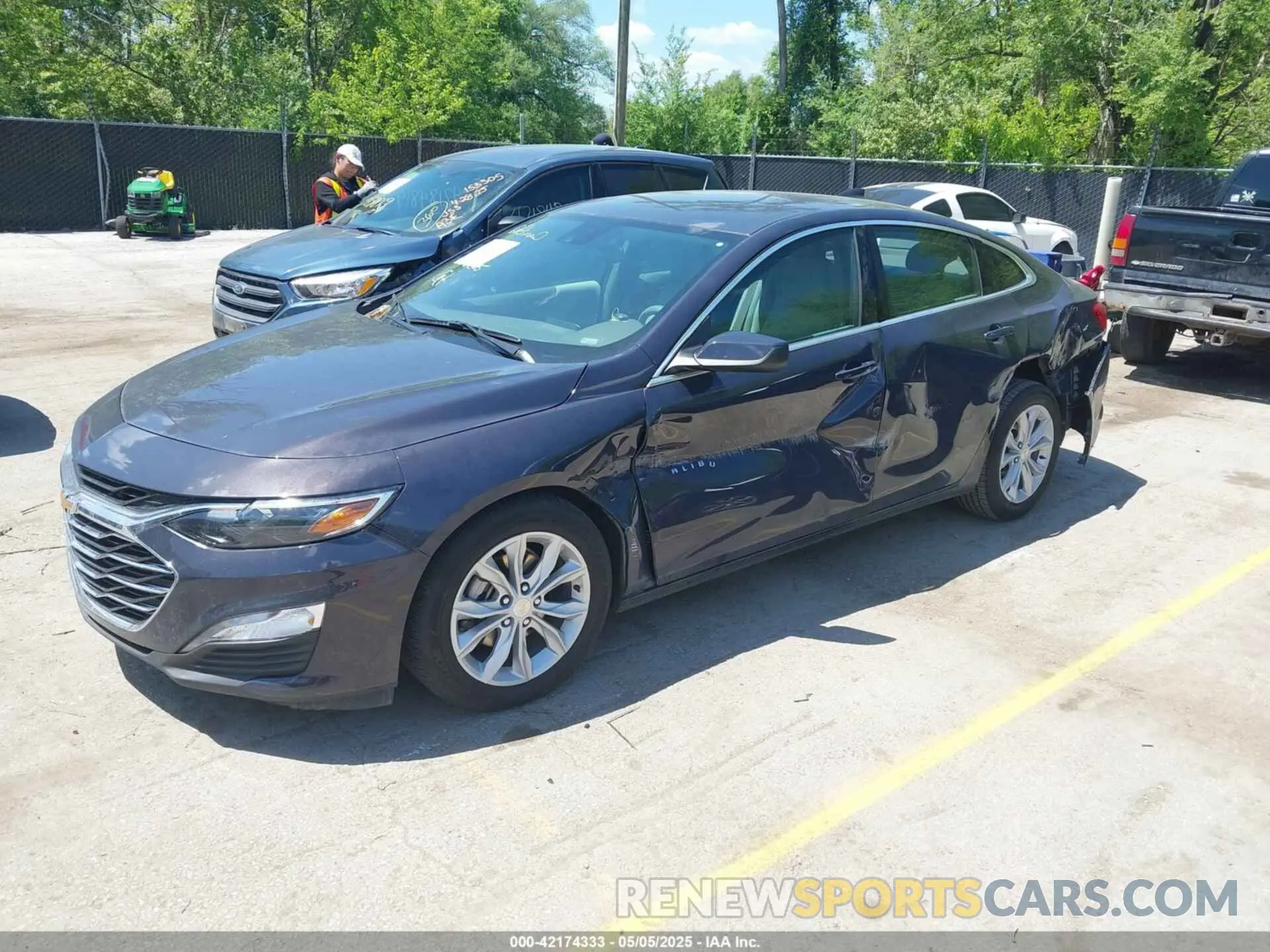 2 Photograph of a damaged car 1G1ZD5ST5SF112401 CHEVROLET MALIBU 2025