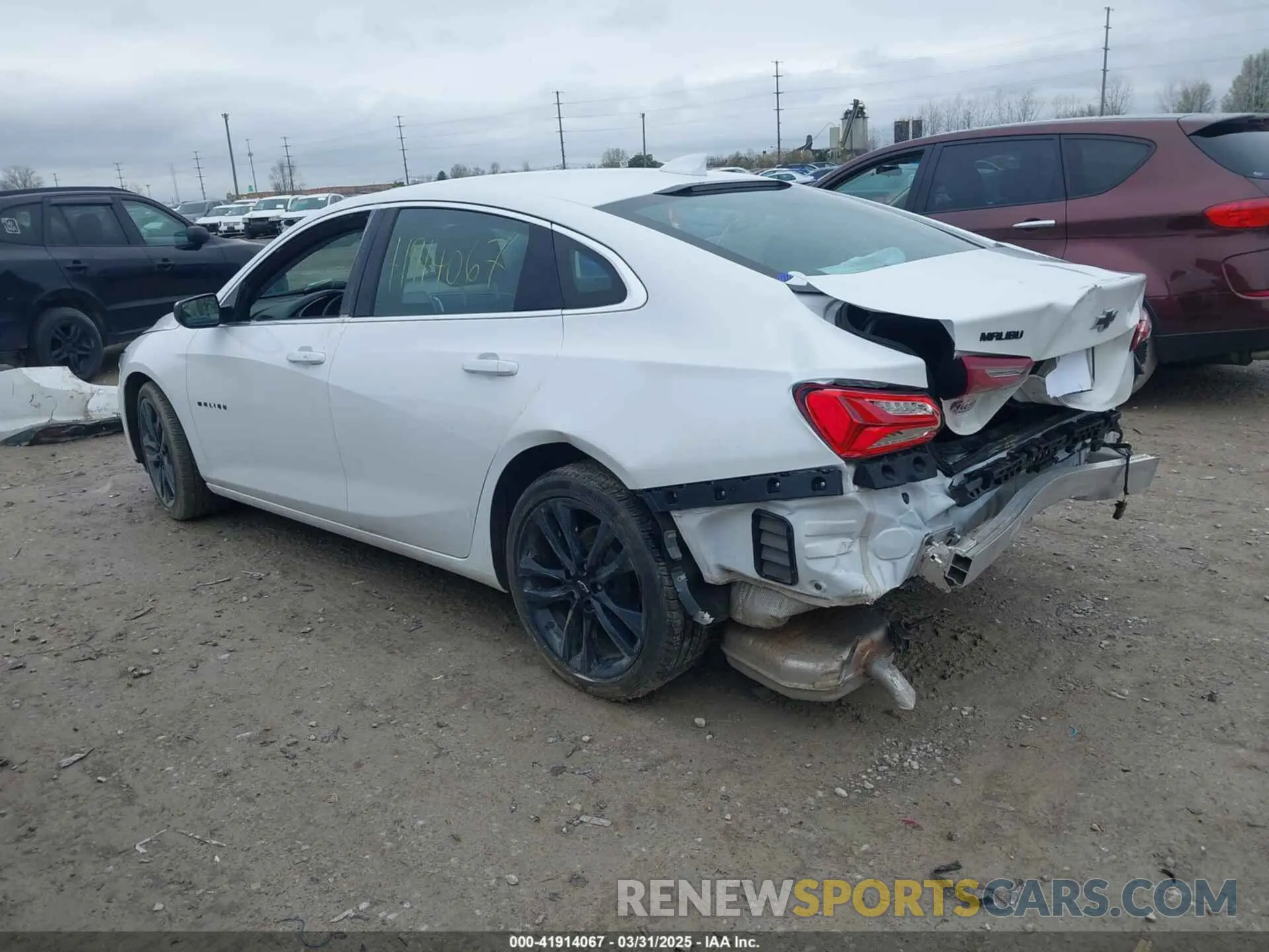 3 Photograph of a damaged car 1G1ZD5ST5SF124984 CHEVROLET MALIBU 2025