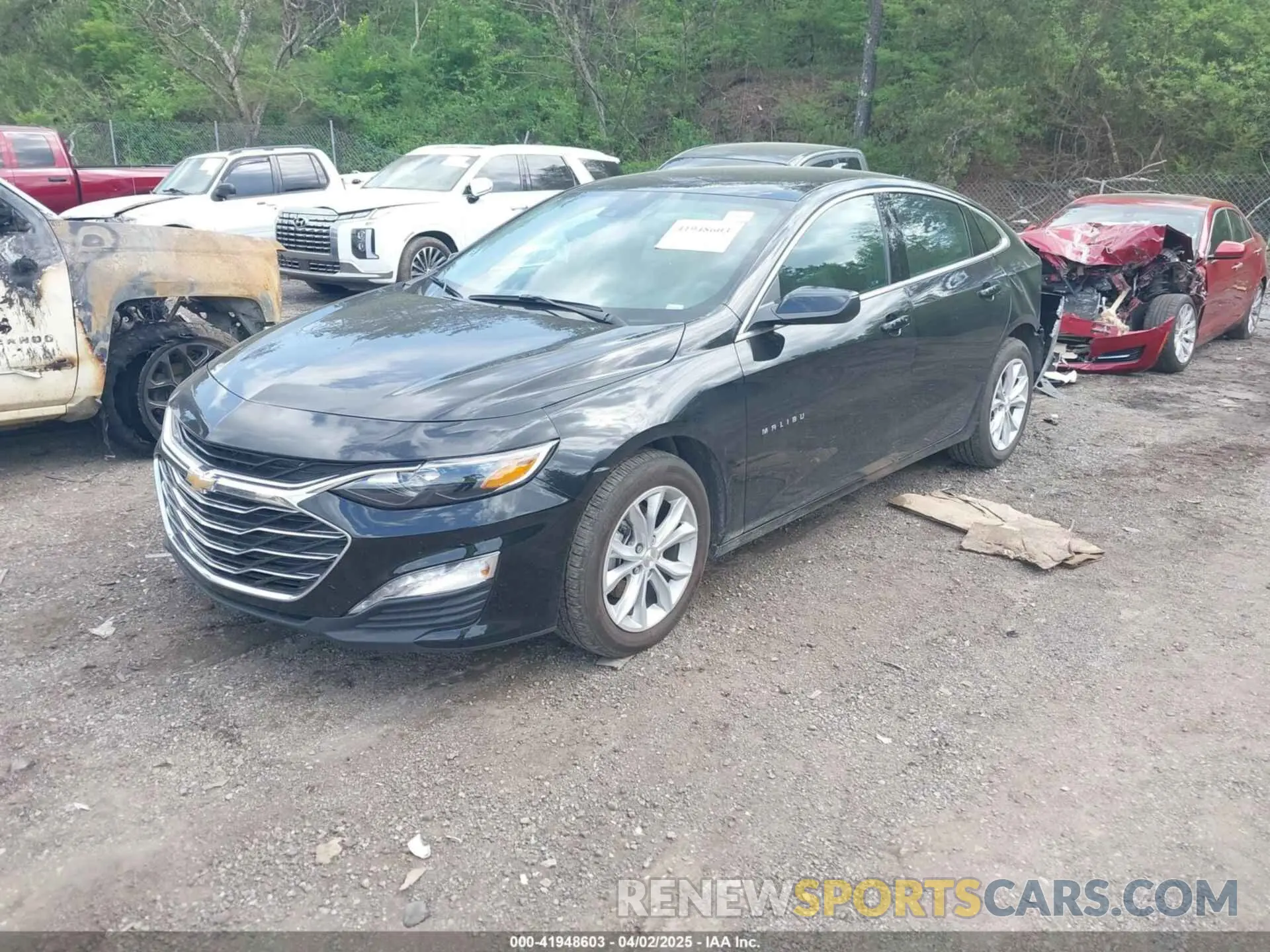 2 Photograph of a damaged car 1G1ZD5ST5SF144989 CHEVROLET MALIBU 2025