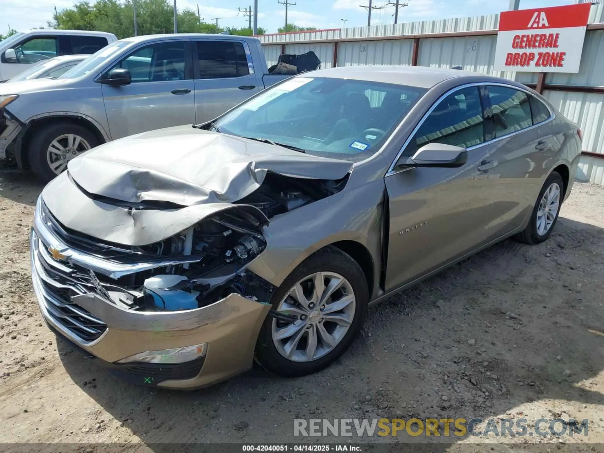 2 Photograph of a damaged car 1G1ZD5ST6SF138019 CHEVROLET MALIBU 2025