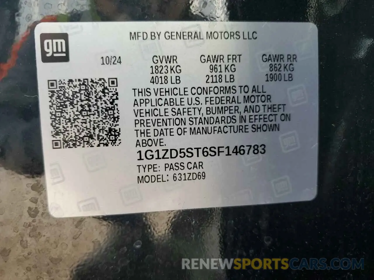 12 Photograph of a damaged car 1G1ZD5ST6SF146783 CHEVROLET MALIBU 2025