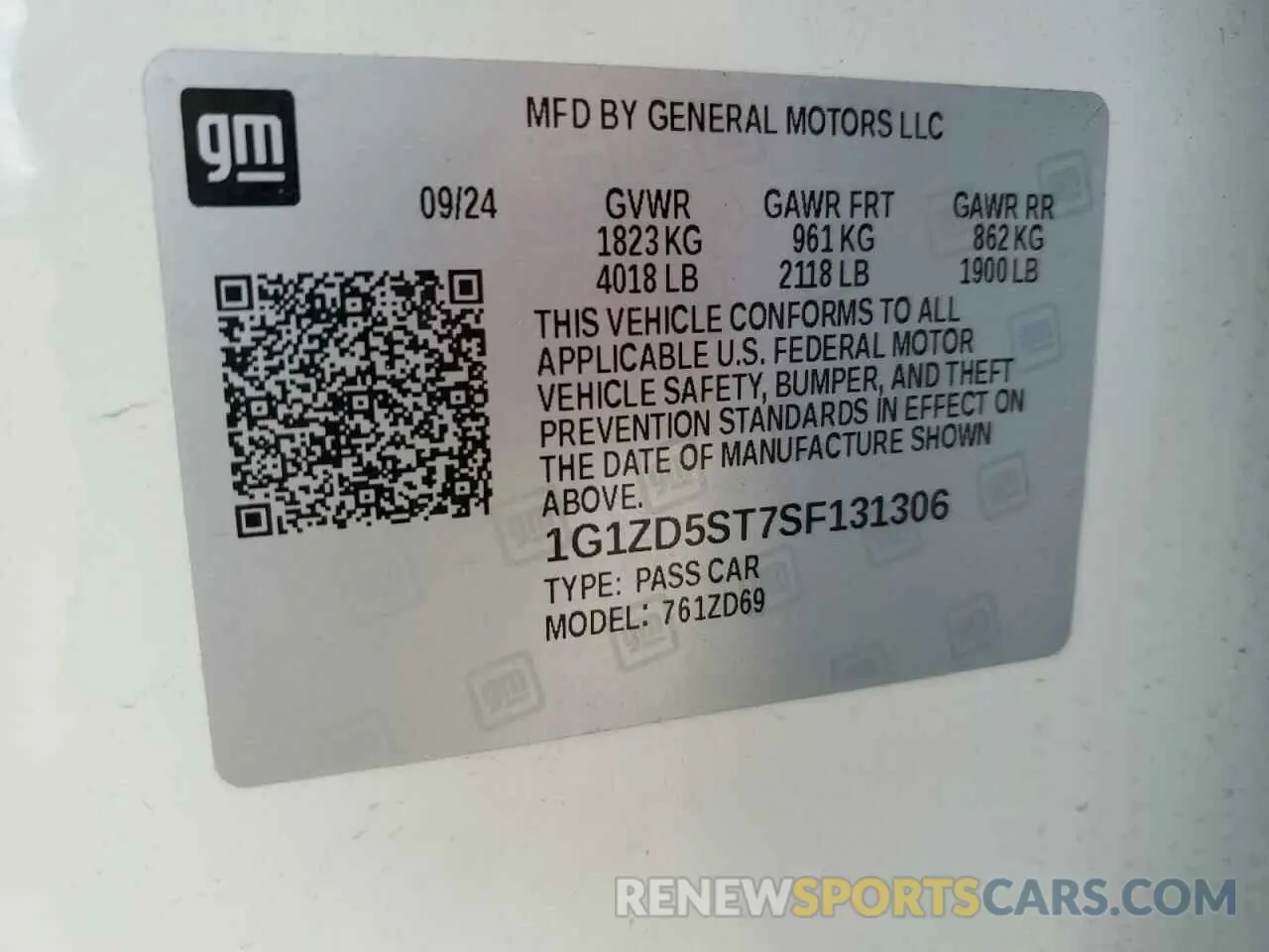 12 Photograph of a damaged car 1G1ZD5ST7SF131306 CHEVROLET MALIBU 2025