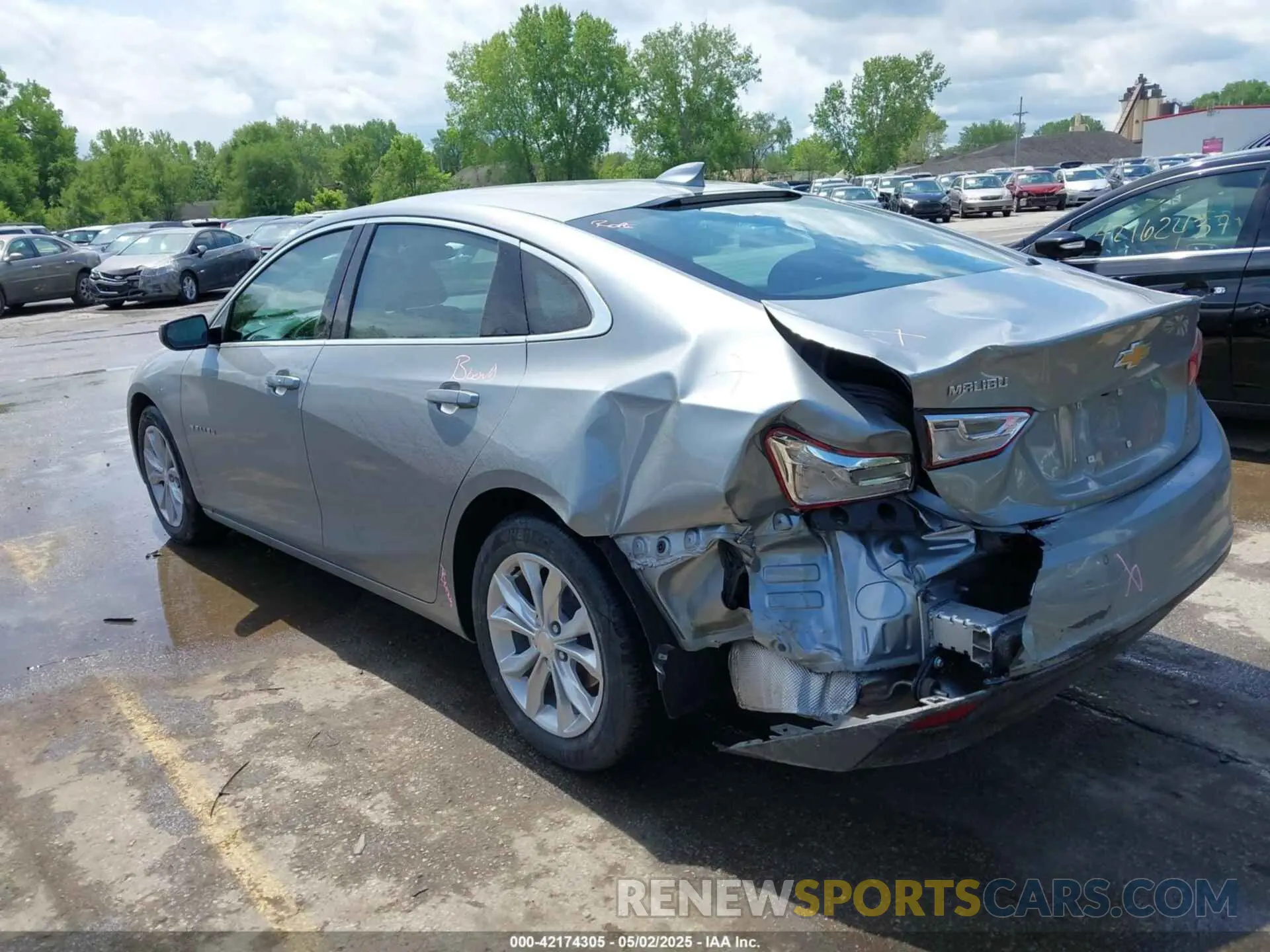 3 Photograph of a damaged car 1G1ZD5ST7SF135128 CHEVROLET MALIBU 2025