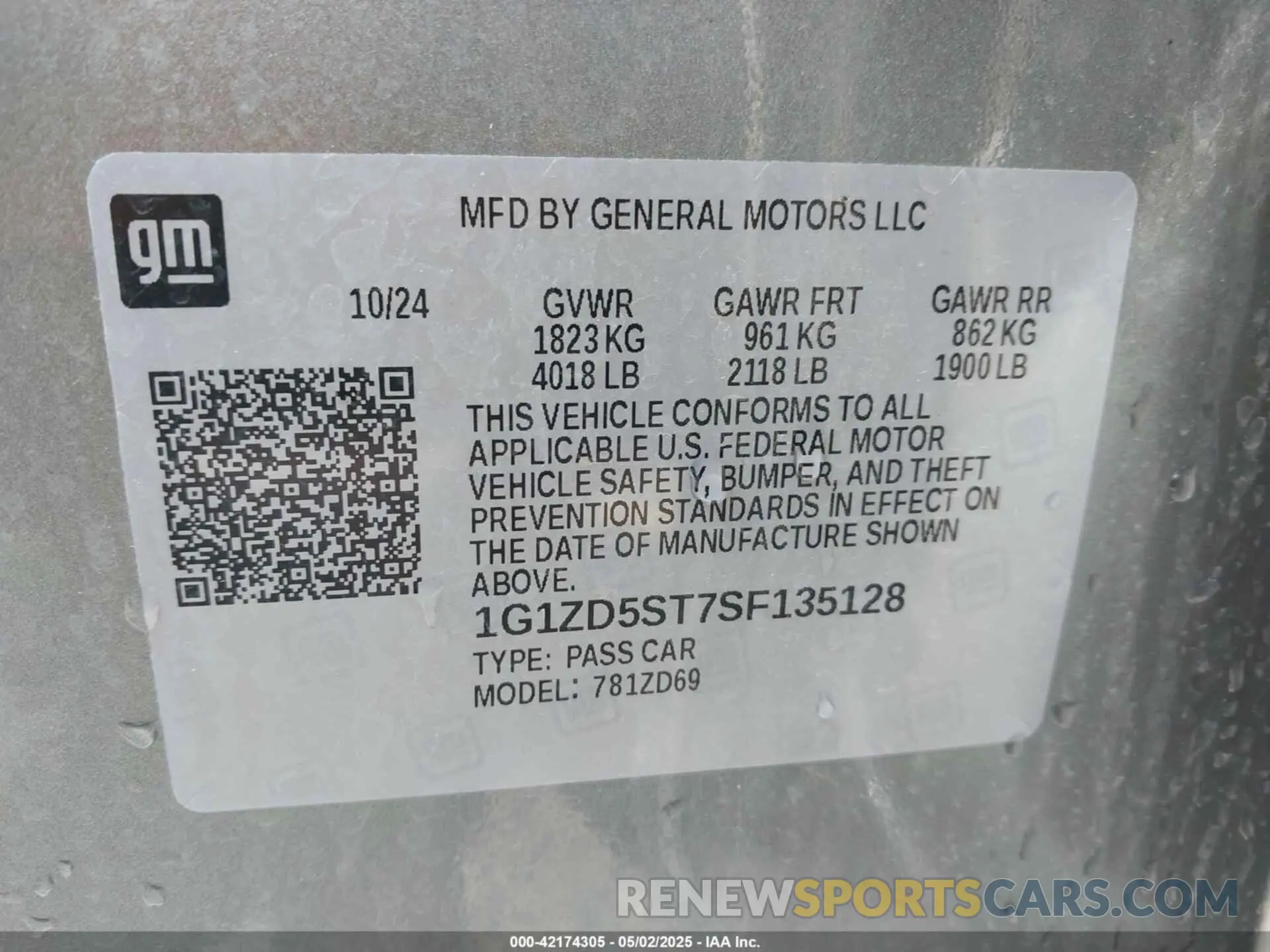 9 Photograph of a damaged car 1G1ZD5ST7SF135128 CHEVROLET MALIBU 2025