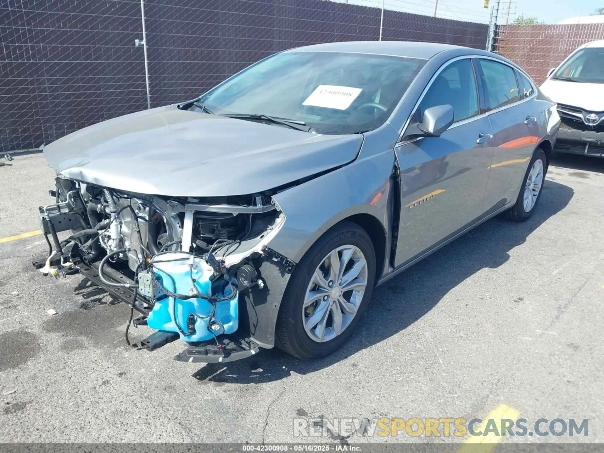 2 Photograph of a damaged car 1G1ZD5ST8SF105782 CHEVROLET MALIBU 2025