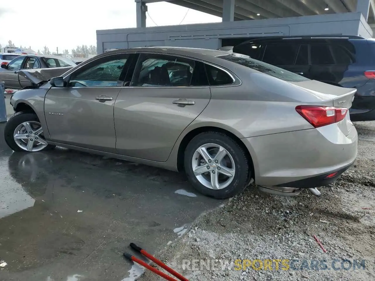 2 Photograph of a damaged car 1G1ZD5ST8SF107581 CHEVROLET MALIBU 2025