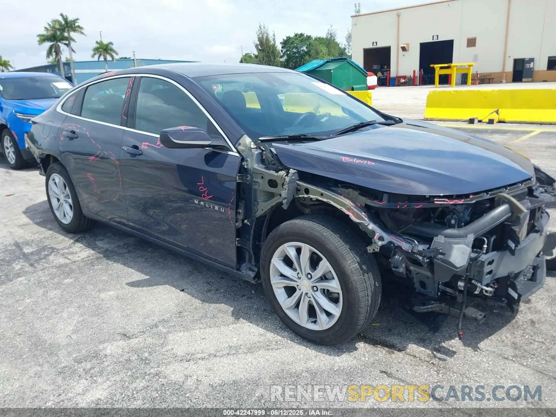 1 Photograph of a damaged car 1G1ZD5ST8SF134246 CHEVROLET MALIBU 2025