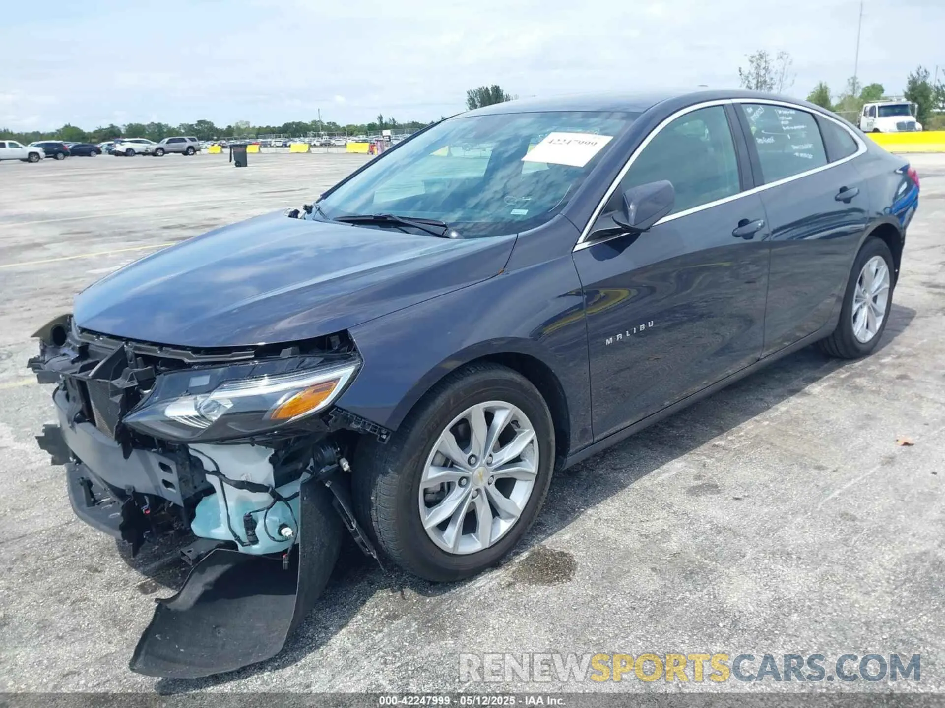 2 Photograph of a damaged car 1G1ZD5ST8SF134246 CHEVROLET MALIBU 2025