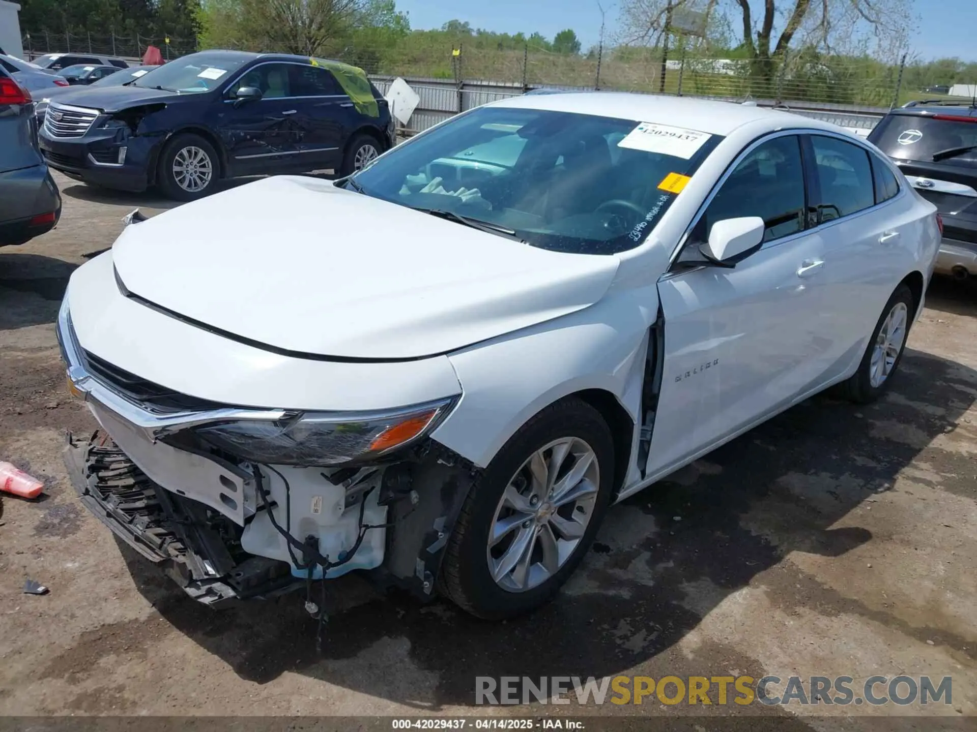 2 Photograph of a damaged car 1G1ZD5ST8SF146137 CHEVROLET MALIBU 2025