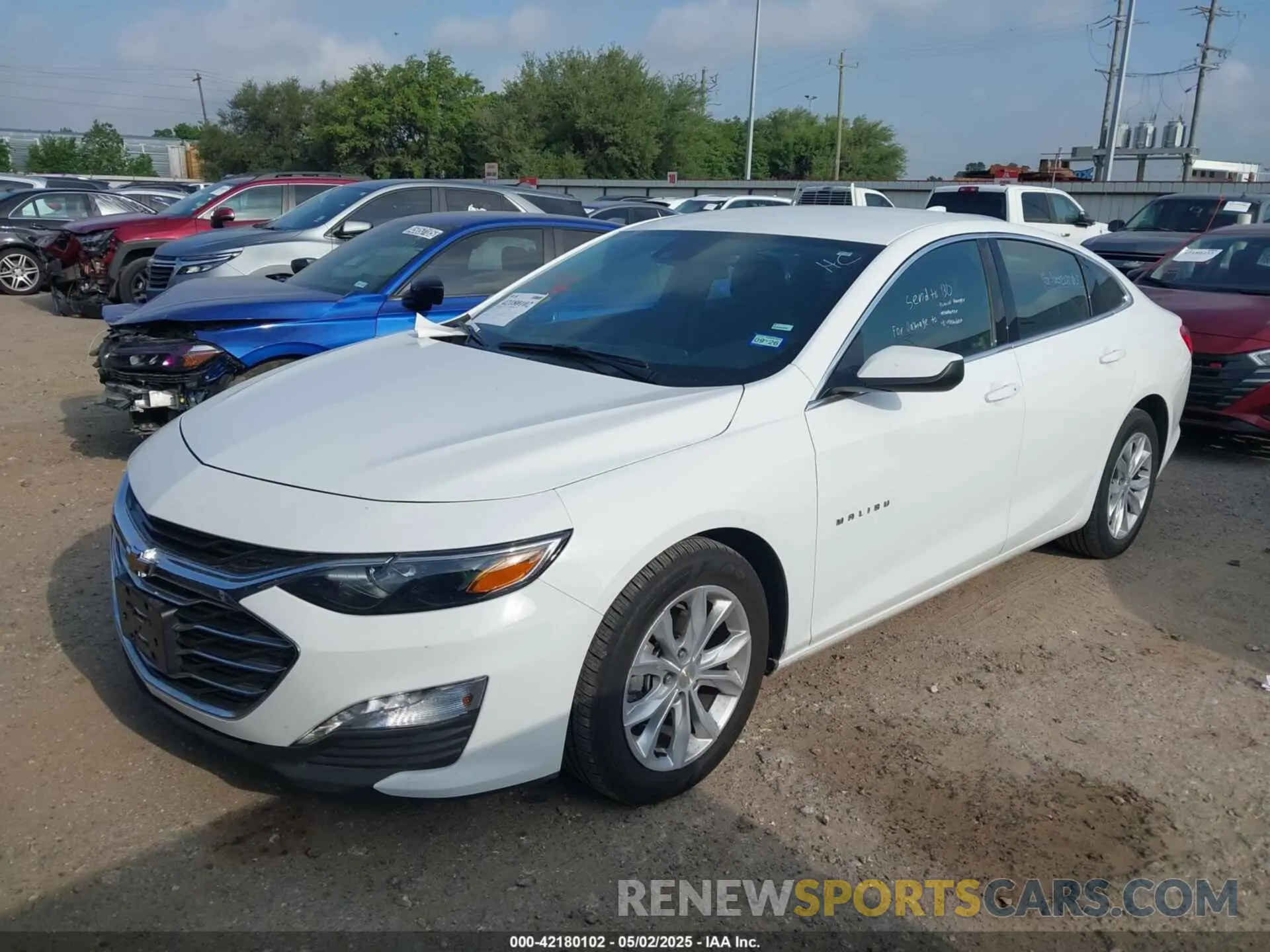 2 Photograph of a damaged car 1G1ZD5ST9SF130822 CHEVROLET MALIBU 2025