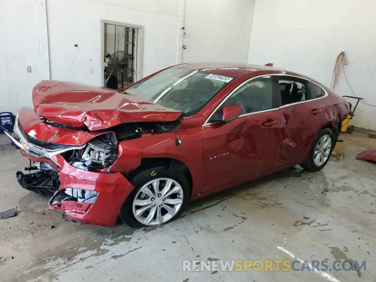 1 Photograph of a damaged car 1G1ZD5ST9SF134580 CHEVROLET MALIBU 2025