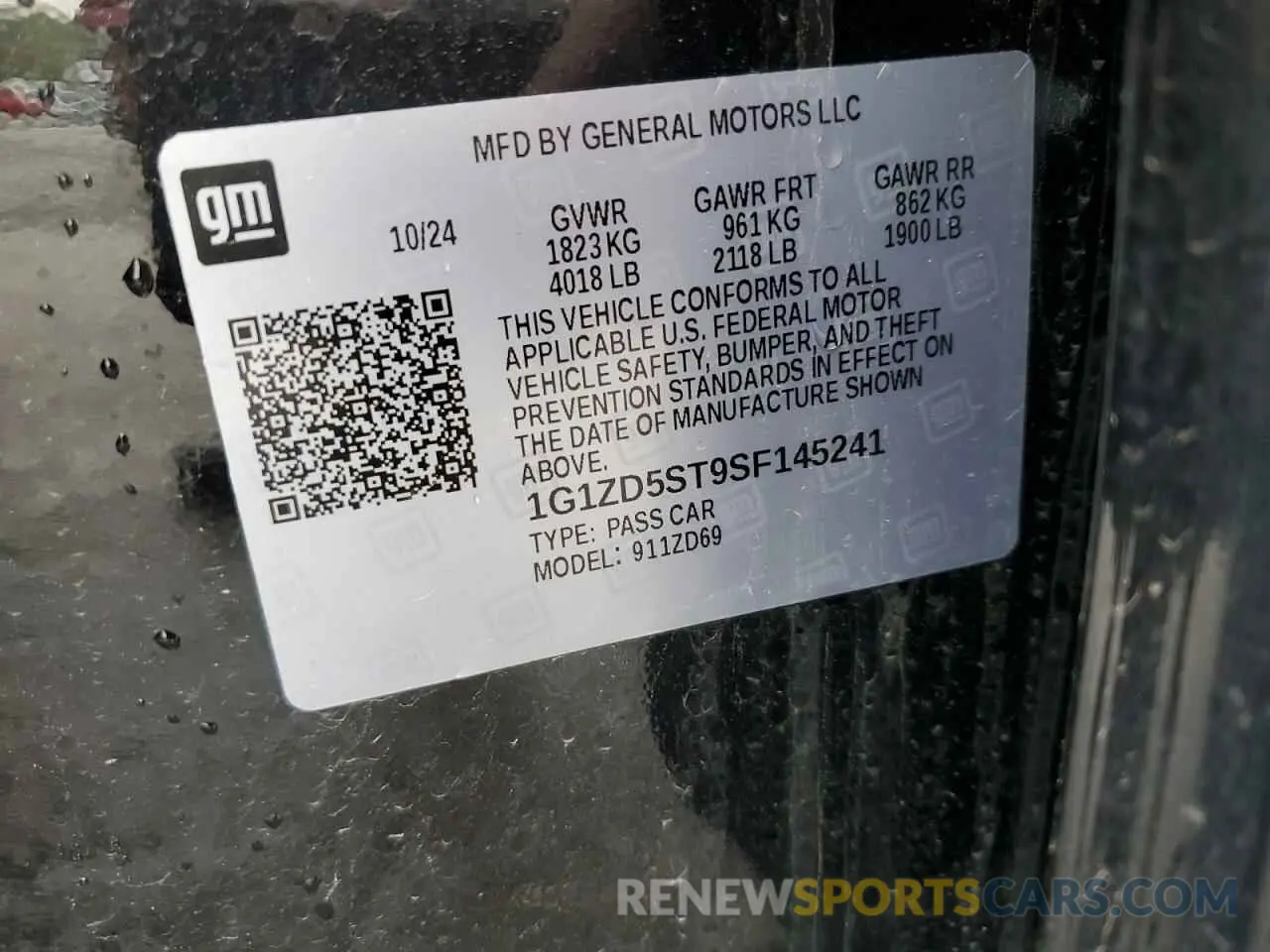 12 Photograph of a damaged car 1G1ZD5ST9SF145241 CHEVROLET MALIBU 2025