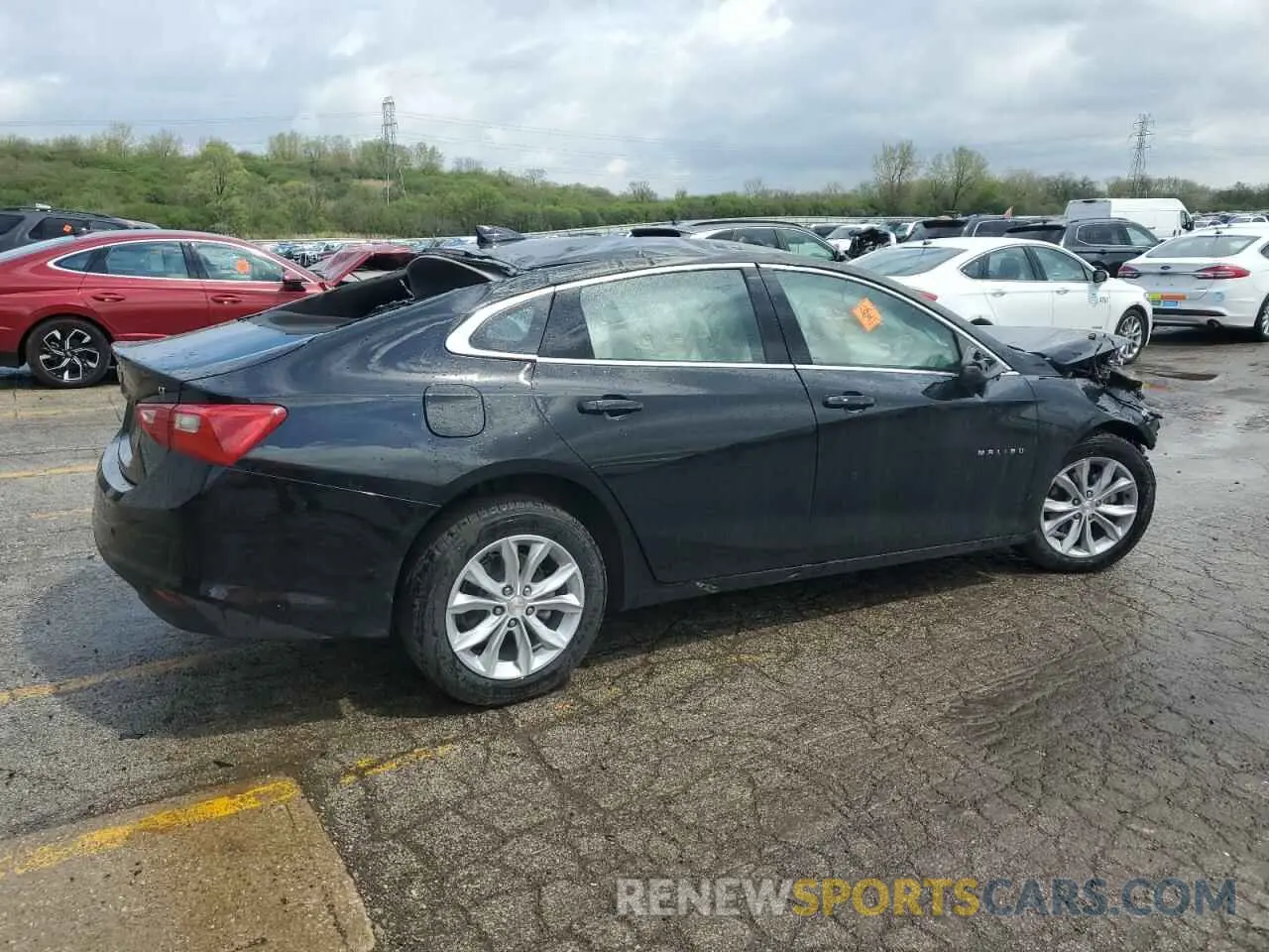 3 Photograph of a damaged car 1G1ZD5ST9SF145241 CHEVROLET MALIBU 2025