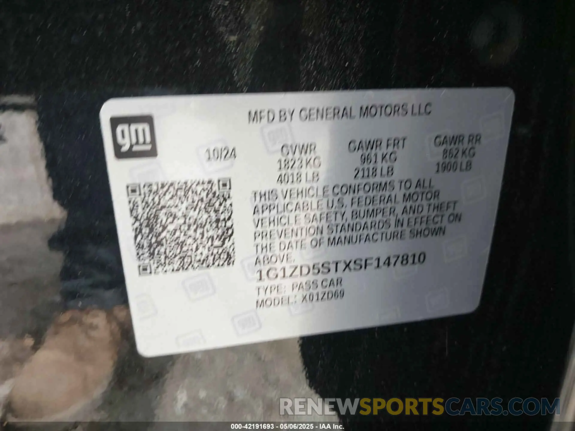 9 Photograph of a damaged car 1G1ZD5STXSF147810 CHEVROLET MALIBU 2025