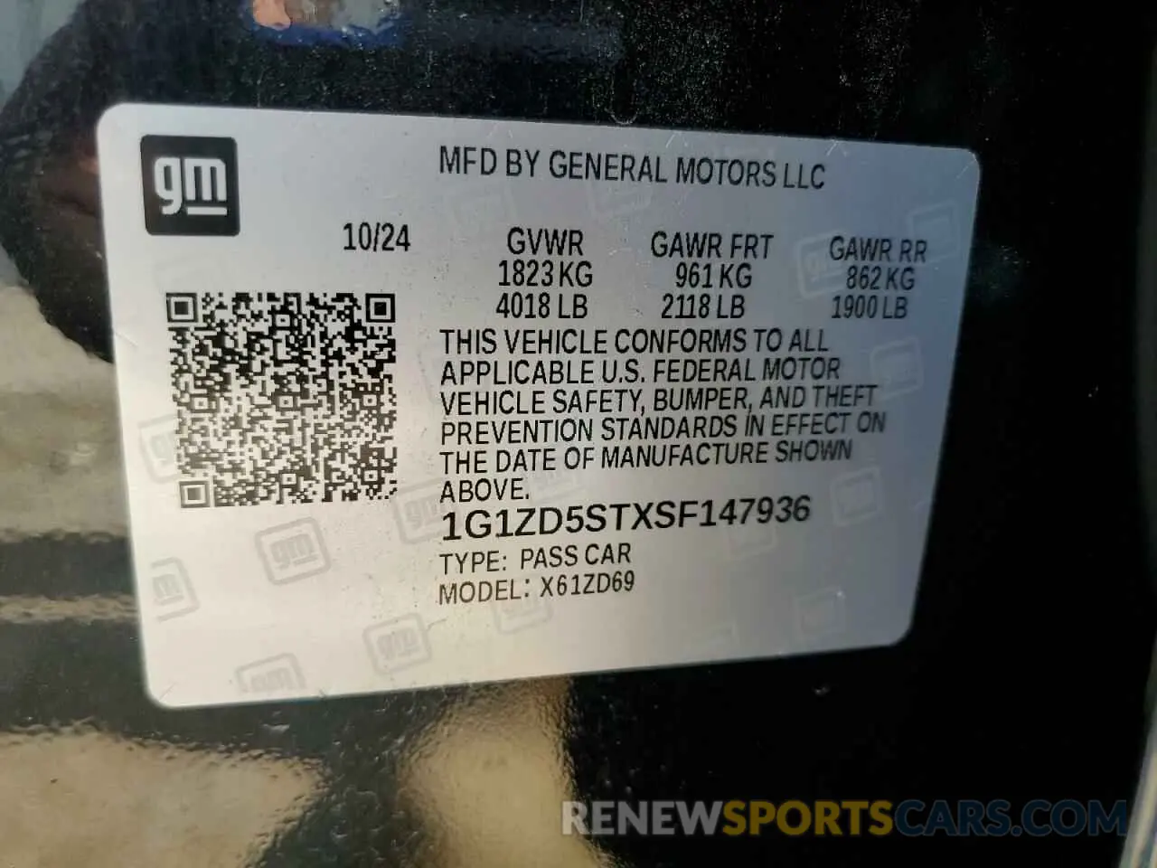 13 Photograph of a damaged car 1G1ZD5STXSF147936 CHEVROLET MALIBU 2025