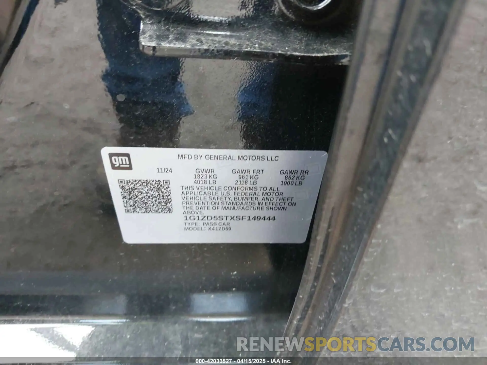 9 Photograph of a damaged car 1G1ZD5STXSF149444 CHEVROLET MALIBU 2025