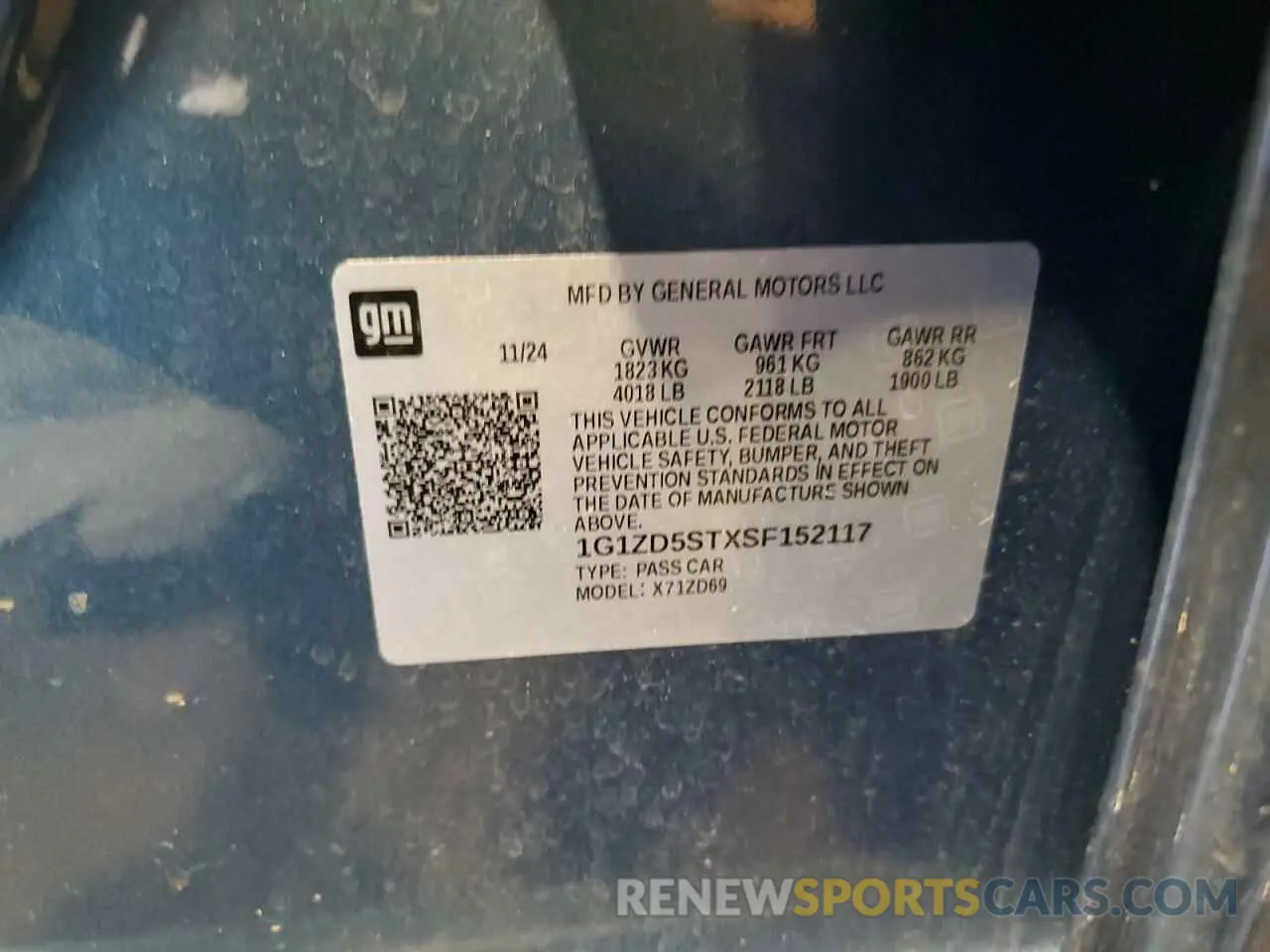 13 Photograph of a damaged car 1G1ZD5STXSF152117 CHEVROLET MALIBU 2025