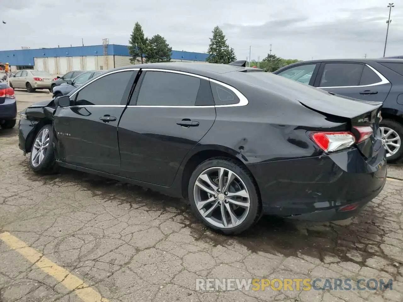 2 Photograph of a damaged car 1G1ZE5ST9SF110101 CHEVROLET MALIBU 2025