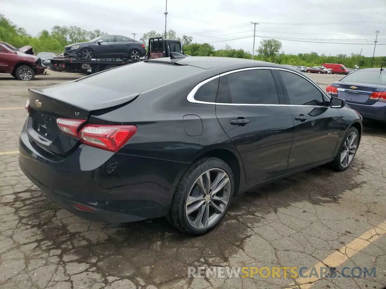 3 Photograph of a damaged car 1G1ZE5ST9SF110101 CHEVROLET MALIBU 2025