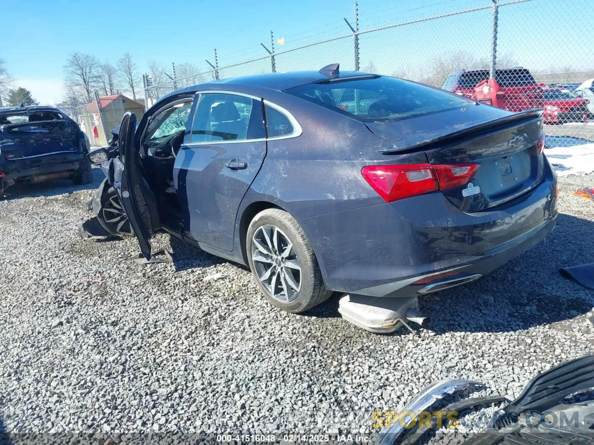 3 Photograph of a damaged car 1G1ZG5ST7SF117073 CHEVROLET MALIBU 2025