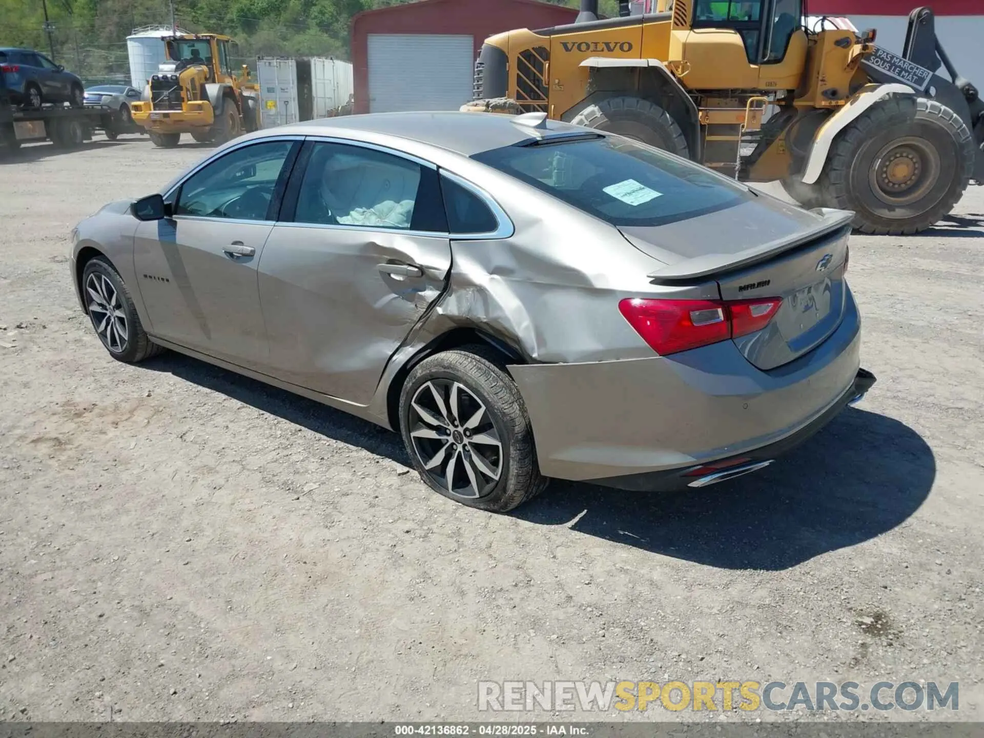 3 Photograph of a damaged car 1G1ZG5ST8SF135114 CHEVROLET MALIBU 2025