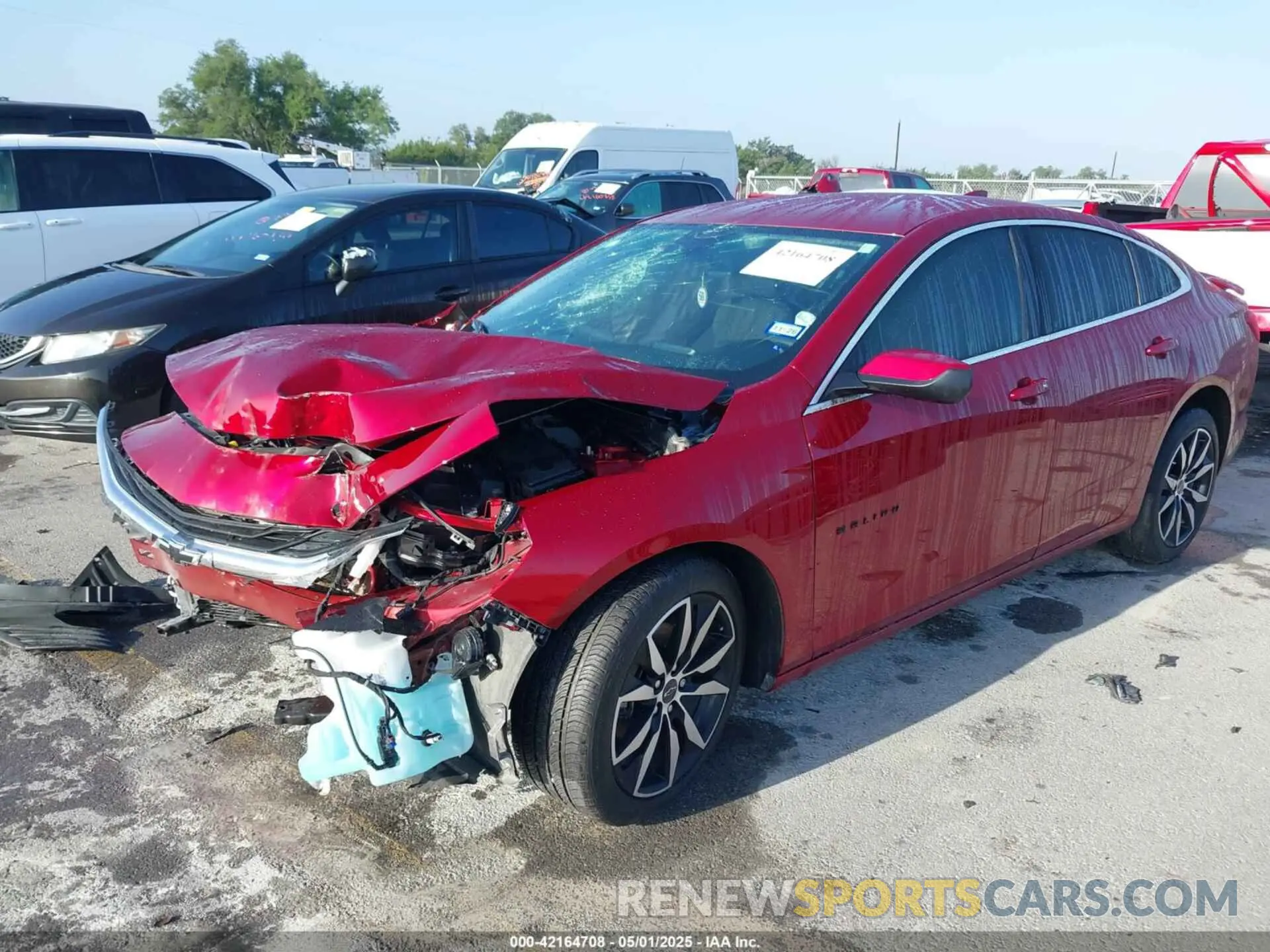 2 Photograph of a damaged car 1G1ZG5ST9SF111419 CHEVROLET MALIBU 2025