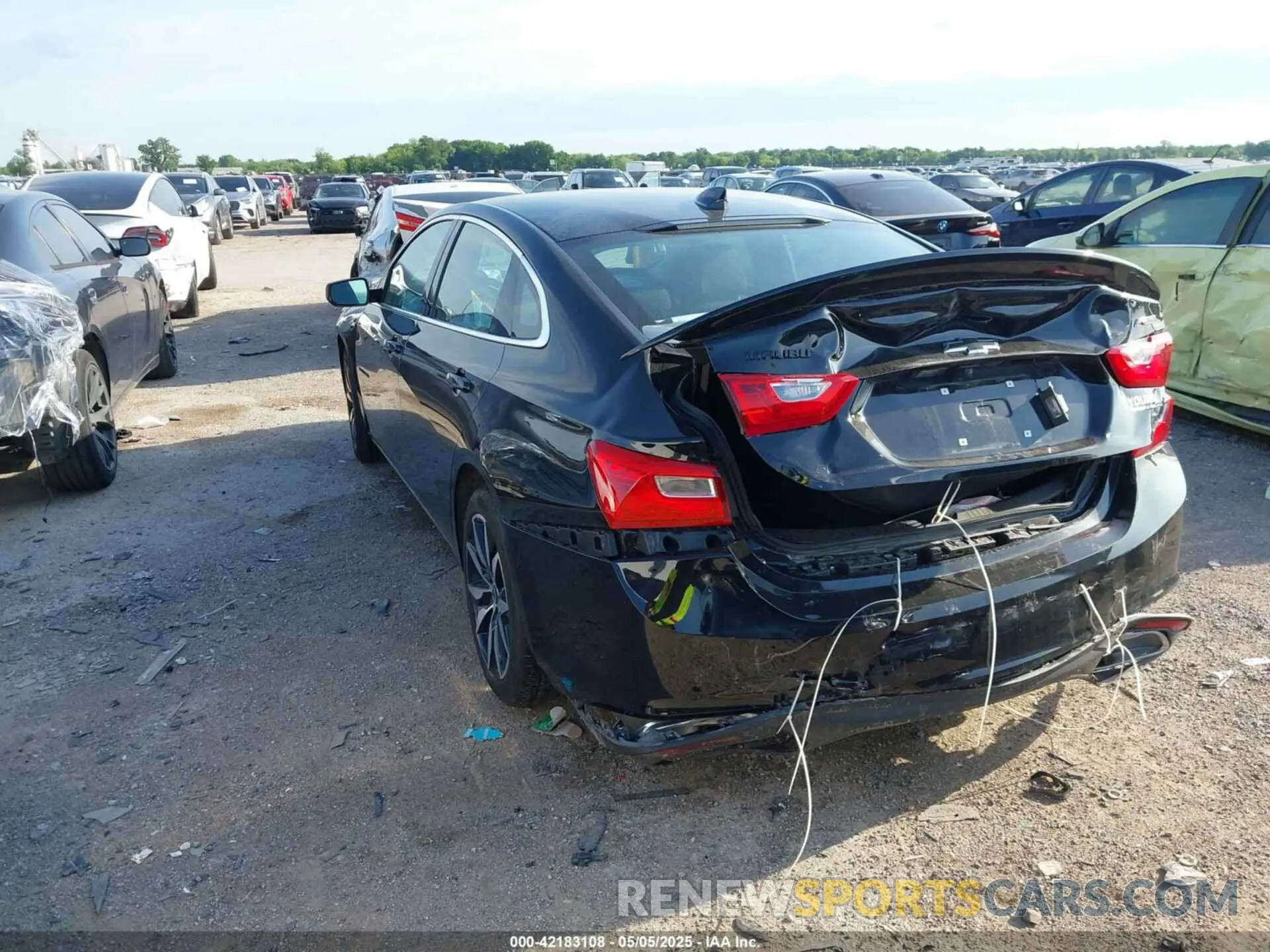 3 Photograph of a damaged car 1G1ZG5ST9SF149247 CHEVROLET MALIBU 2025