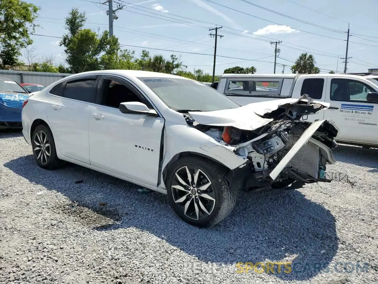4 Photograph of a damaged car 1G1ZG5STXSF113924 CHEVROLET MALIBU 2025