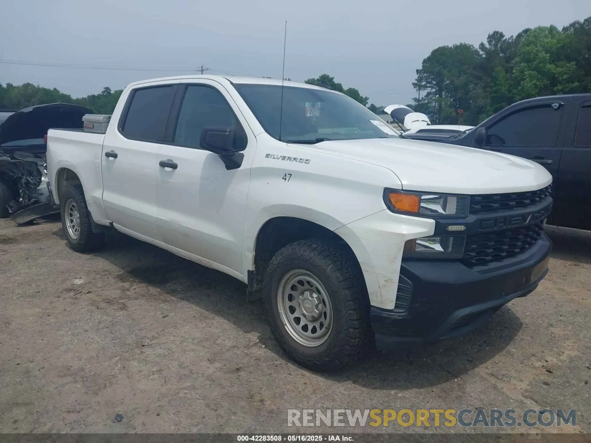 1 Photograph of a damaged car 1GCPWAEH4KZ335813 CHEVROLET SILVERADO 1500 2019