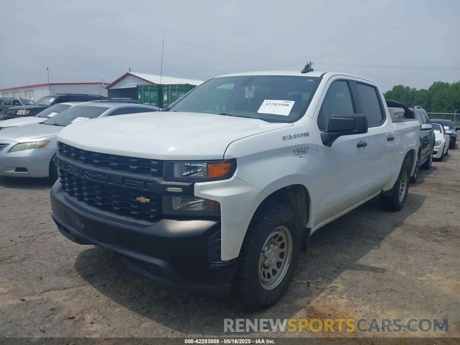 2 Photograph of a damaged car 1GCPWAEH4KZ335813 CHEVROLET SILVERADO 1500 2019